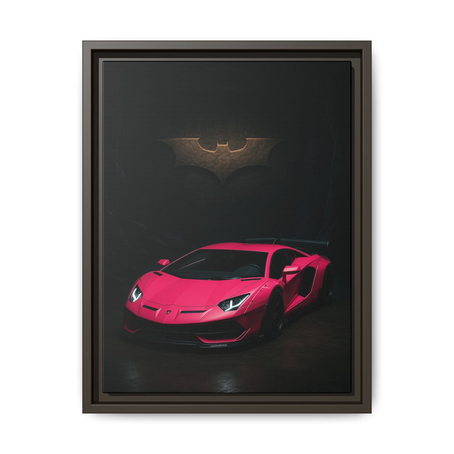 Pink Liberty Walk Wide Body Lamborghini Aventador Matte Canvas Framed