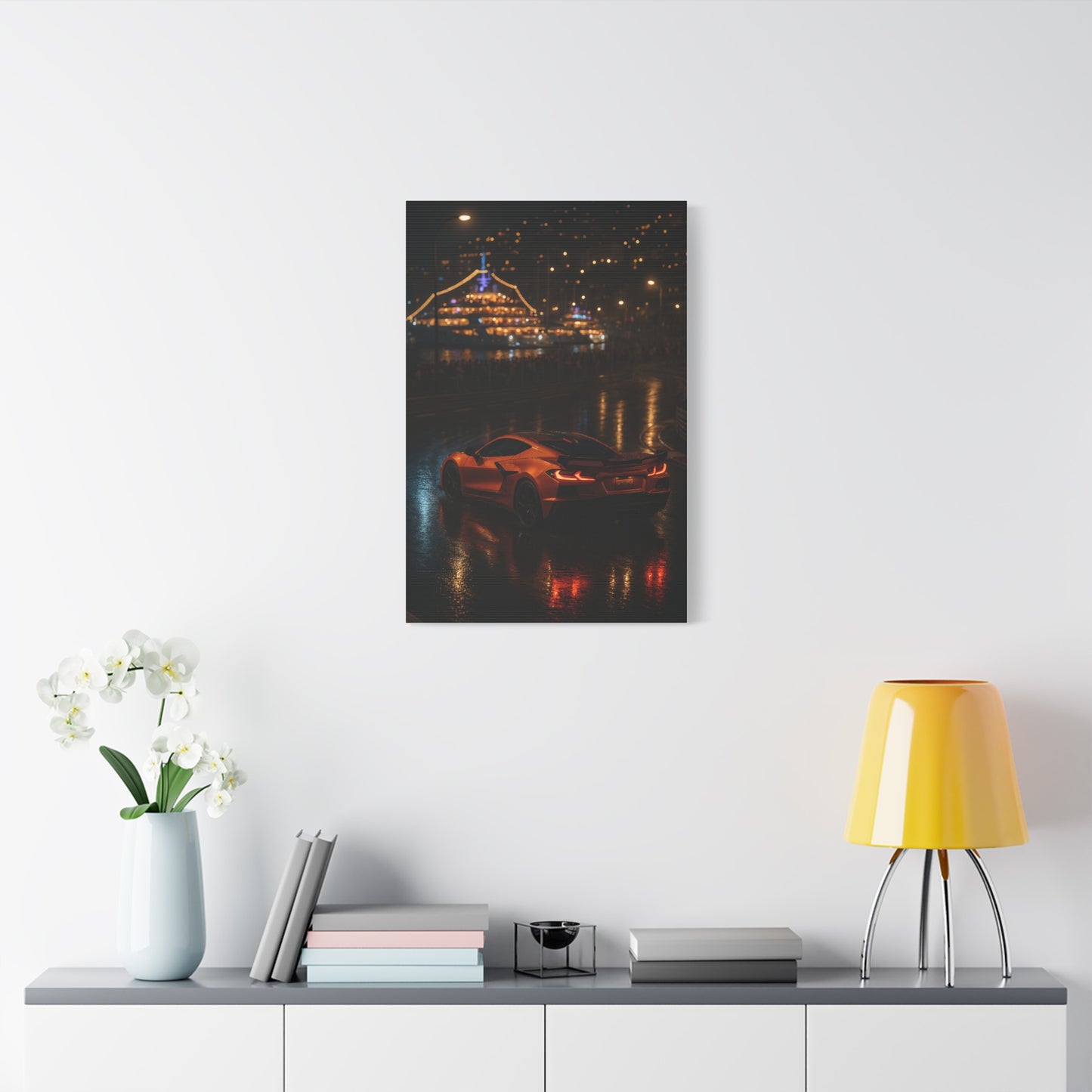 Canvas Print - Corvette C8 Hairpin Turn in Monaco