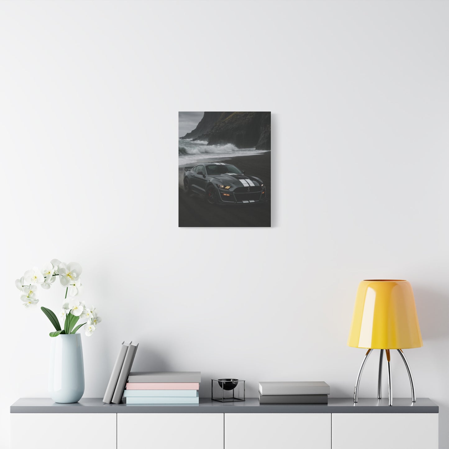 Canvas Print - Ford Shelby GT500 Volcanic Beach Scene