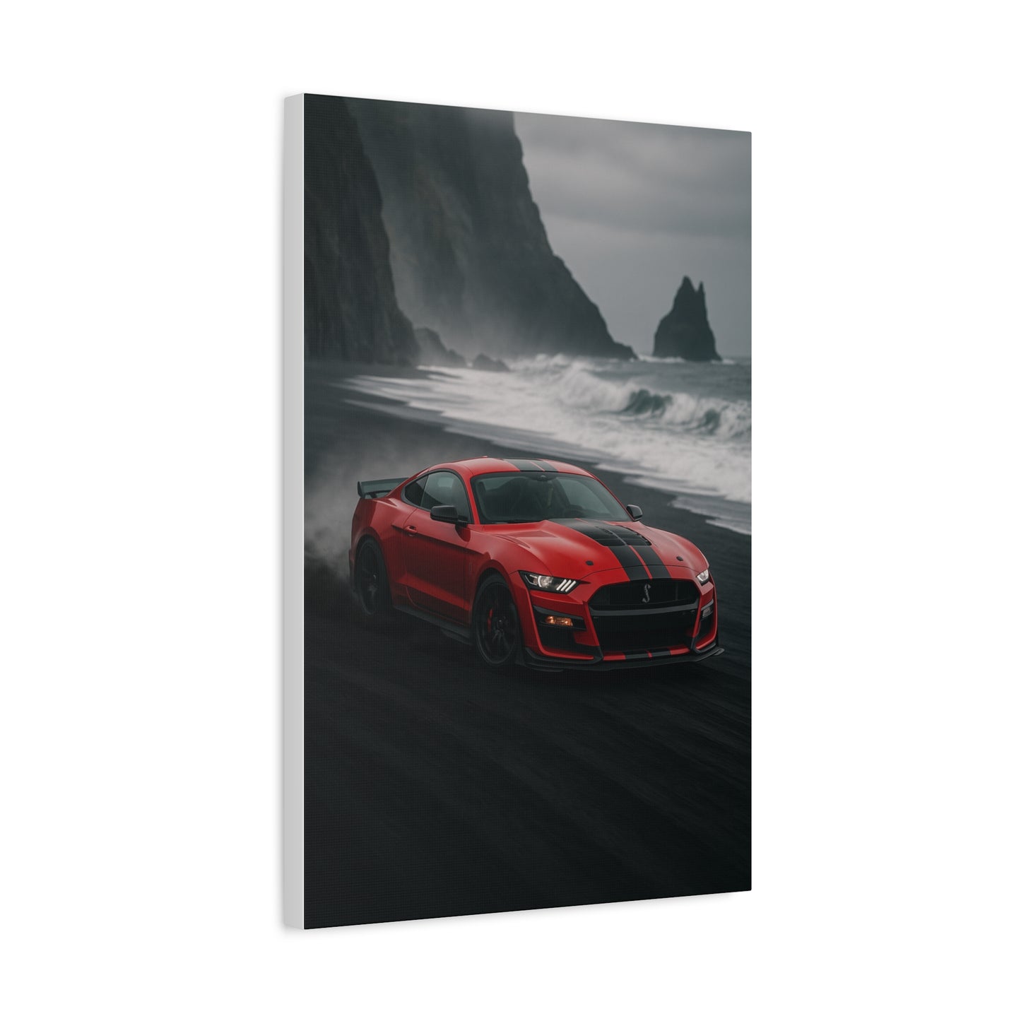 Canvas Print - Ford Shelby GT500 Volcanic Beach Scene