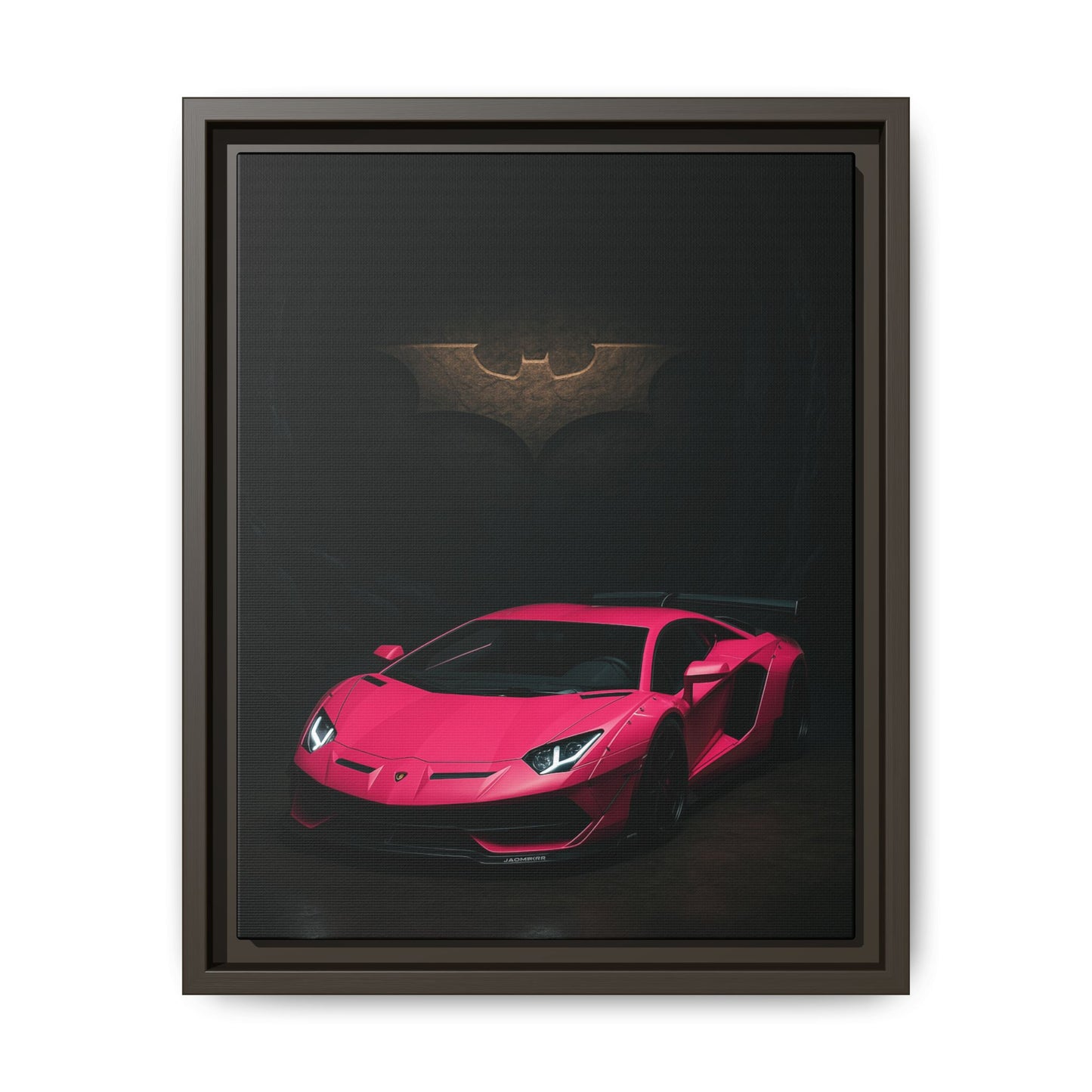 Pink Liberty Walk Wide Body Lamborghini Aventador Matte Canvas Framed