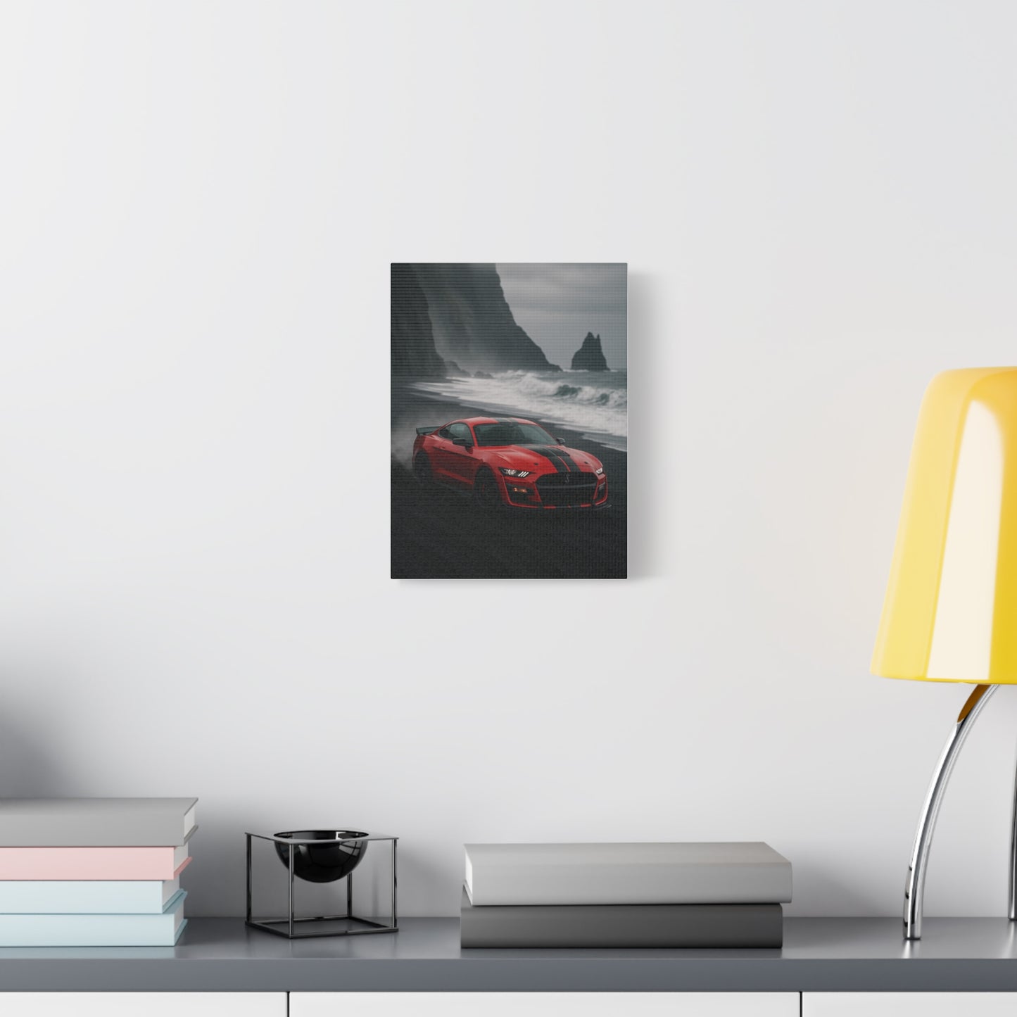 Canvas Print - Ford Shelby GT500 Volcanic Beach Scene
