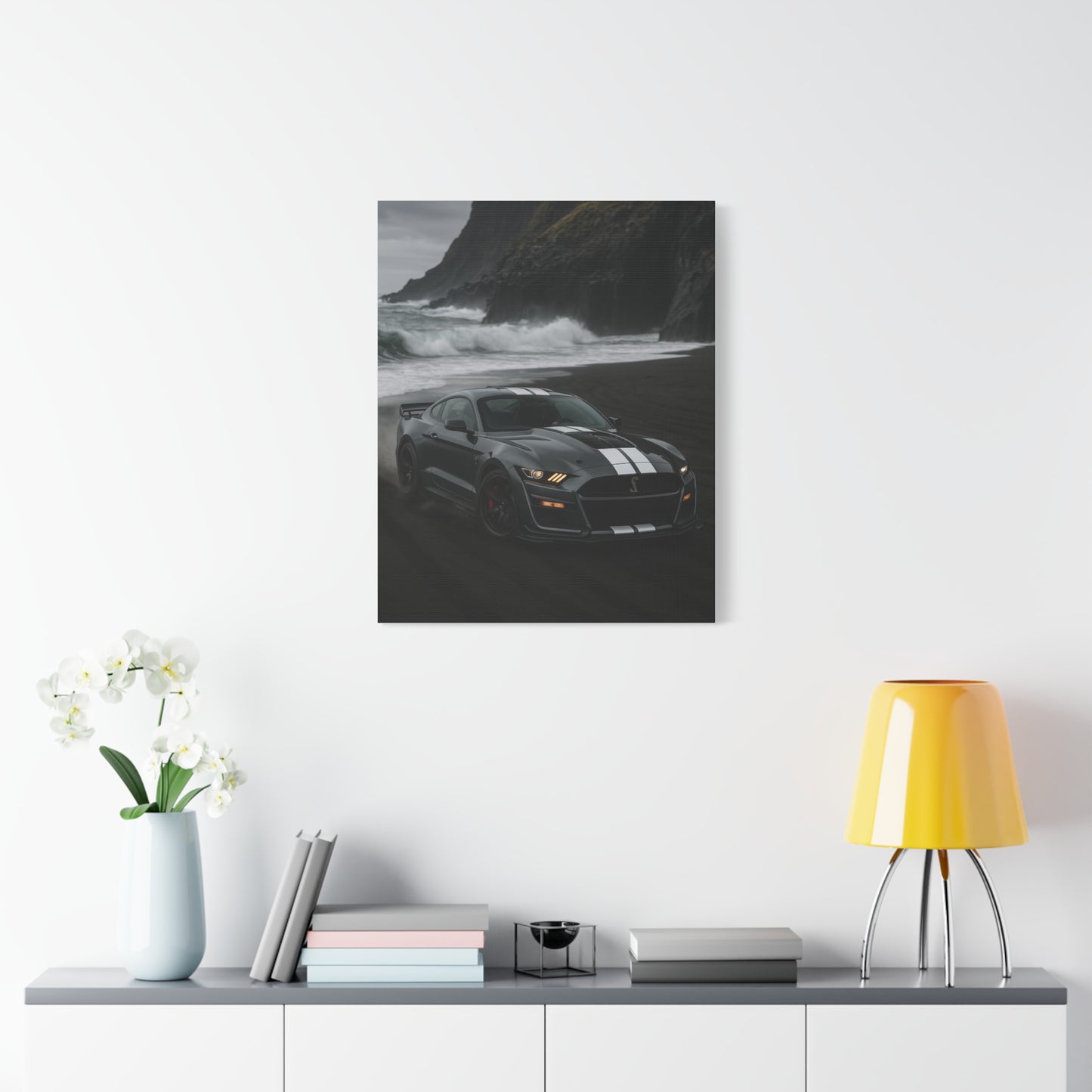 Canvas Print - Ford Shelby GT500 Volcanic Beach Scene