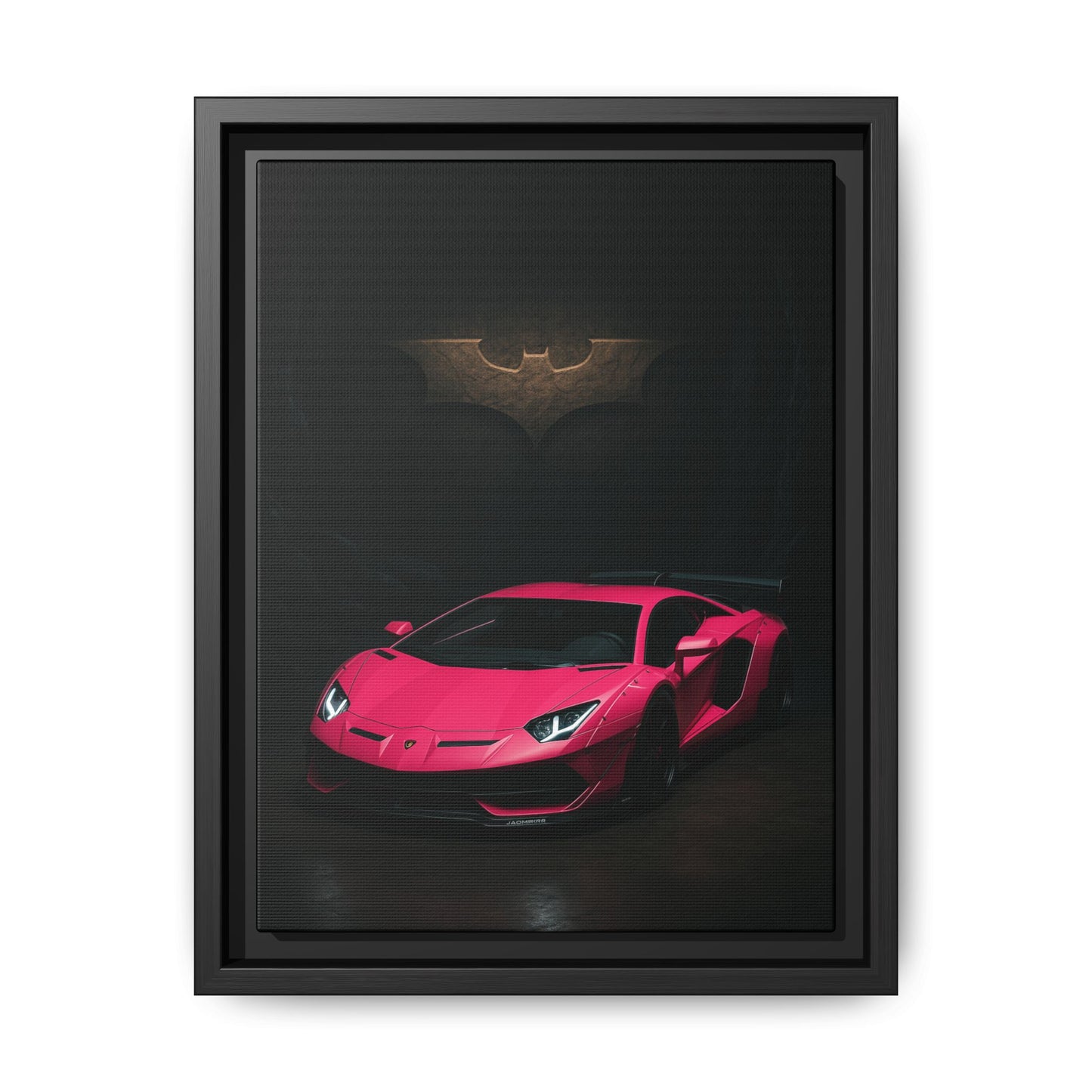 Pink Liberty Walk Wide Body Lamborghini Aventador Matte Canvas Framed