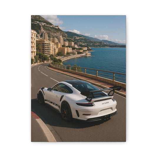 Canvas Print - Porsche GT3RS Monaco Waterfront
