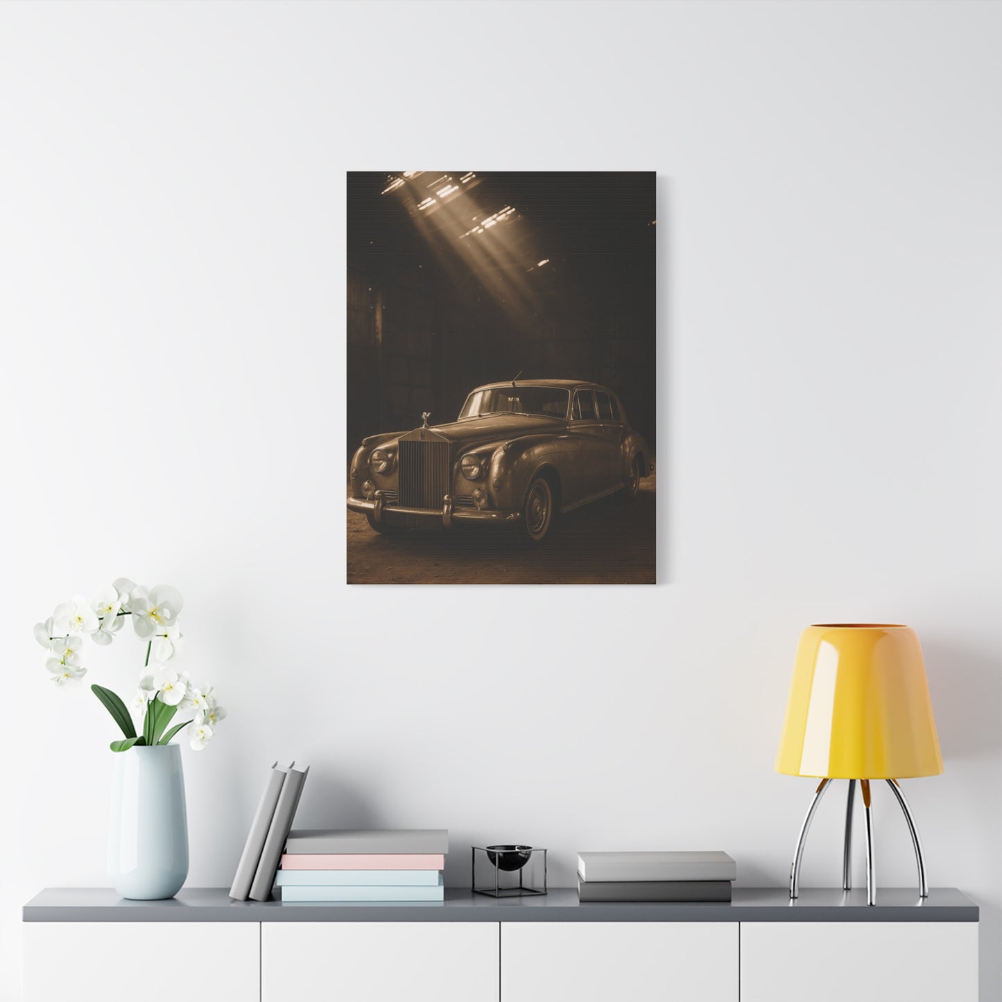 Canvas Wall Art Vintage Rolls Royce