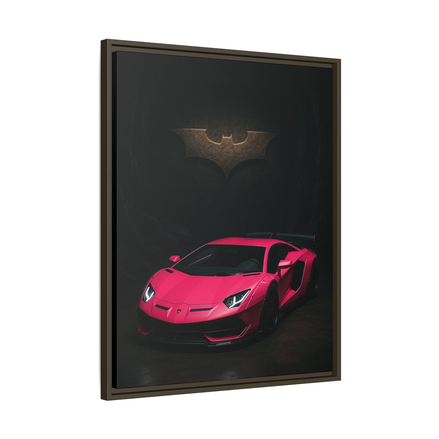Pink Liberty Walk Wide Body Lamborghini Aventador Matte Canvas Framed