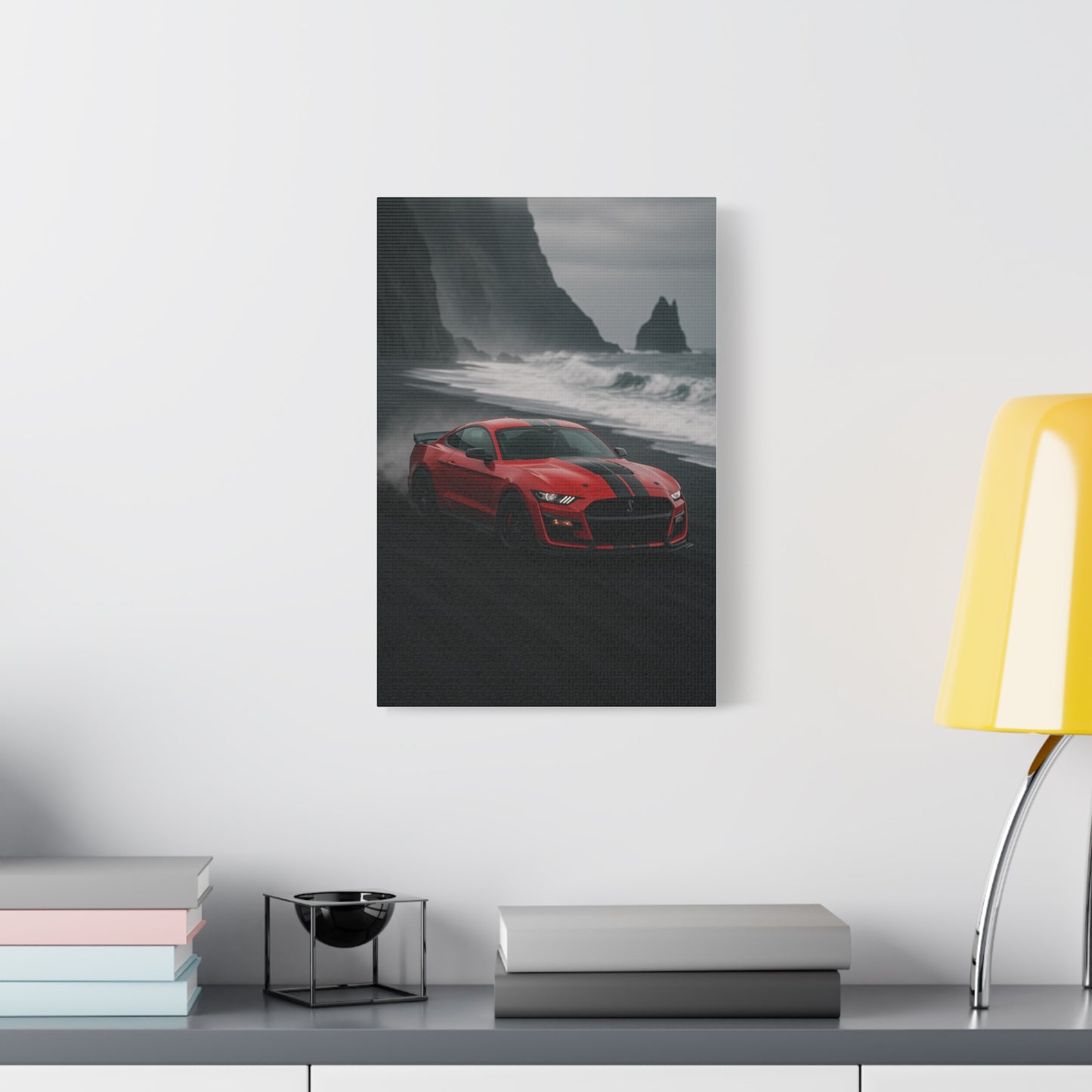 Canvas Print - Ford Shelby GT500 Volcanic Beach Scene