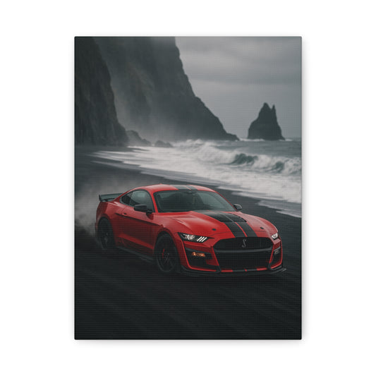 Canvas Print - Ford Shelby GT500 Volcanic Beach Scene