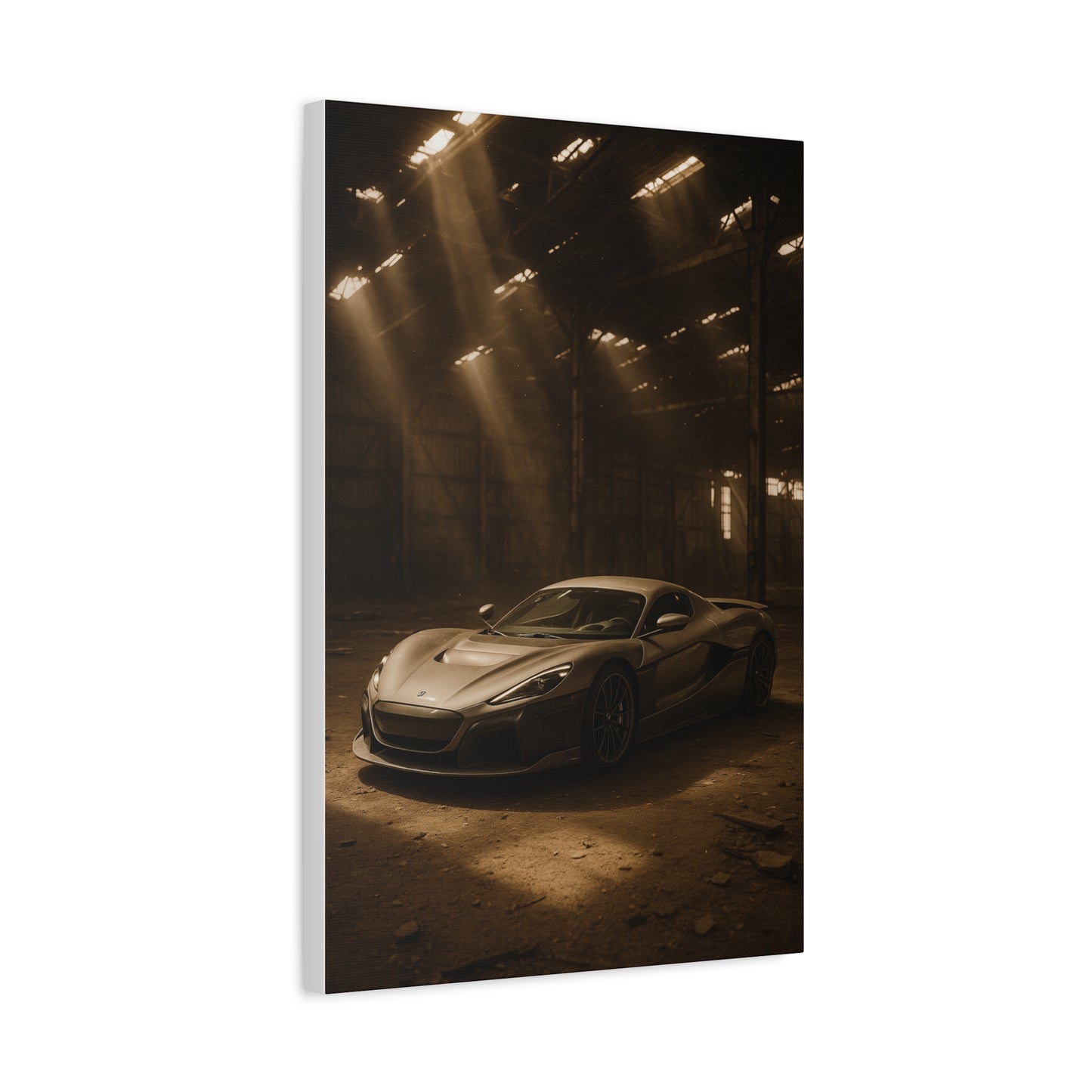 Canvas Art - Rimac Nevera in a Dusty Barn