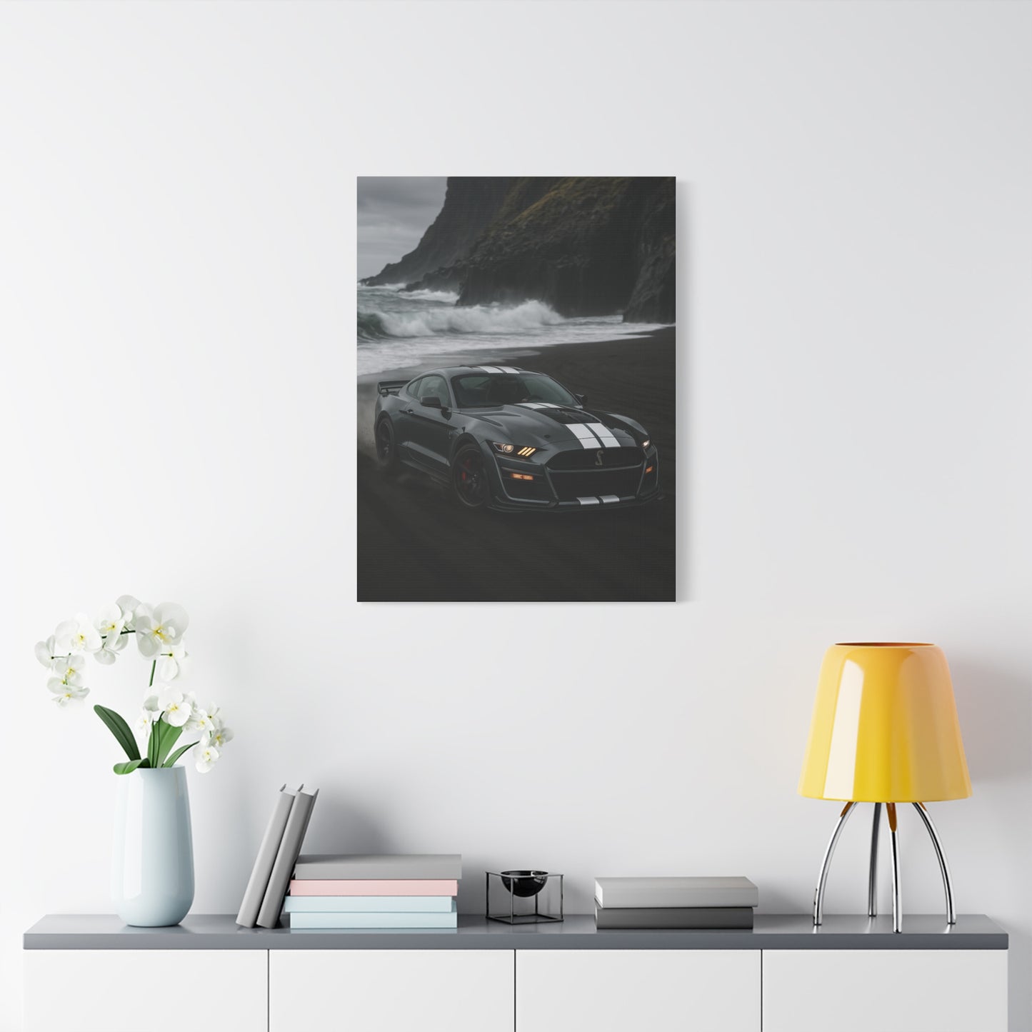 Canvas Print - Ford Shelby GT500 Volcanic Beach Scene