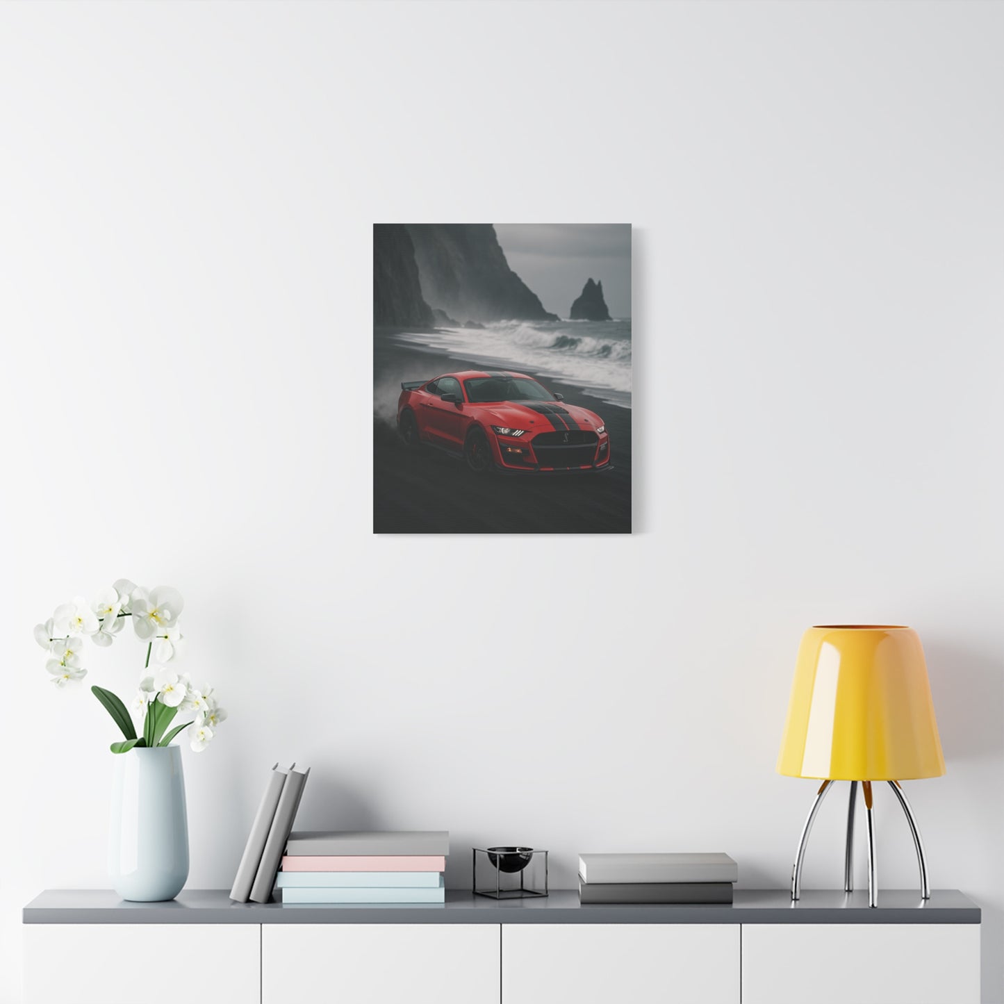 Canvas Print - Ford Shelby GT500 Volcanic Beach Scene
