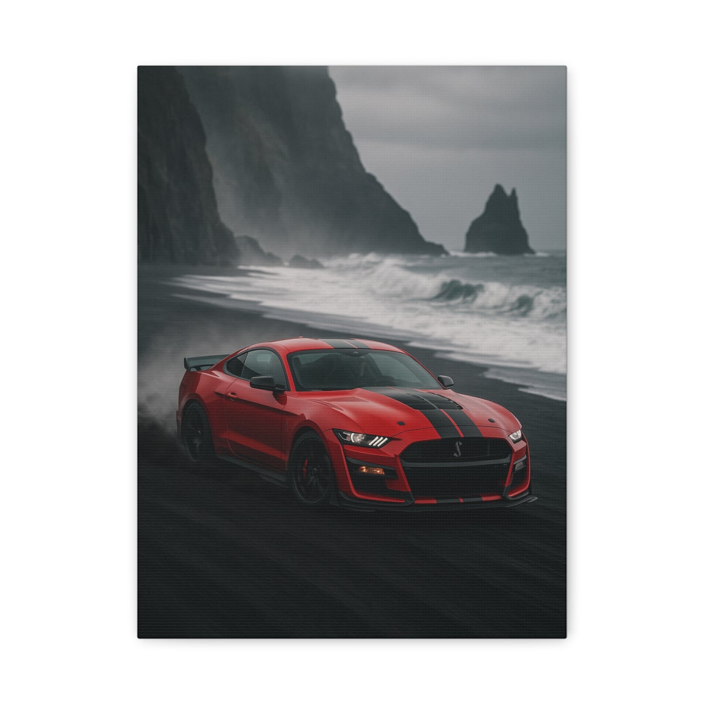 Canvas Print - Ford Shelby GT500 Volcanic Beach Scene