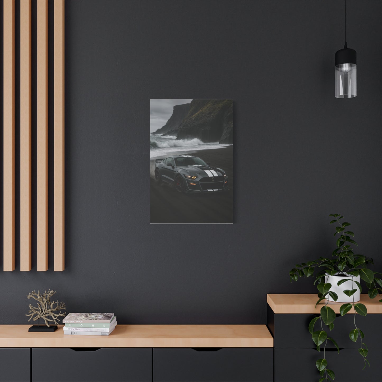 Canvas Print - Ford Shelby GT500 Volcanic Beach Scene