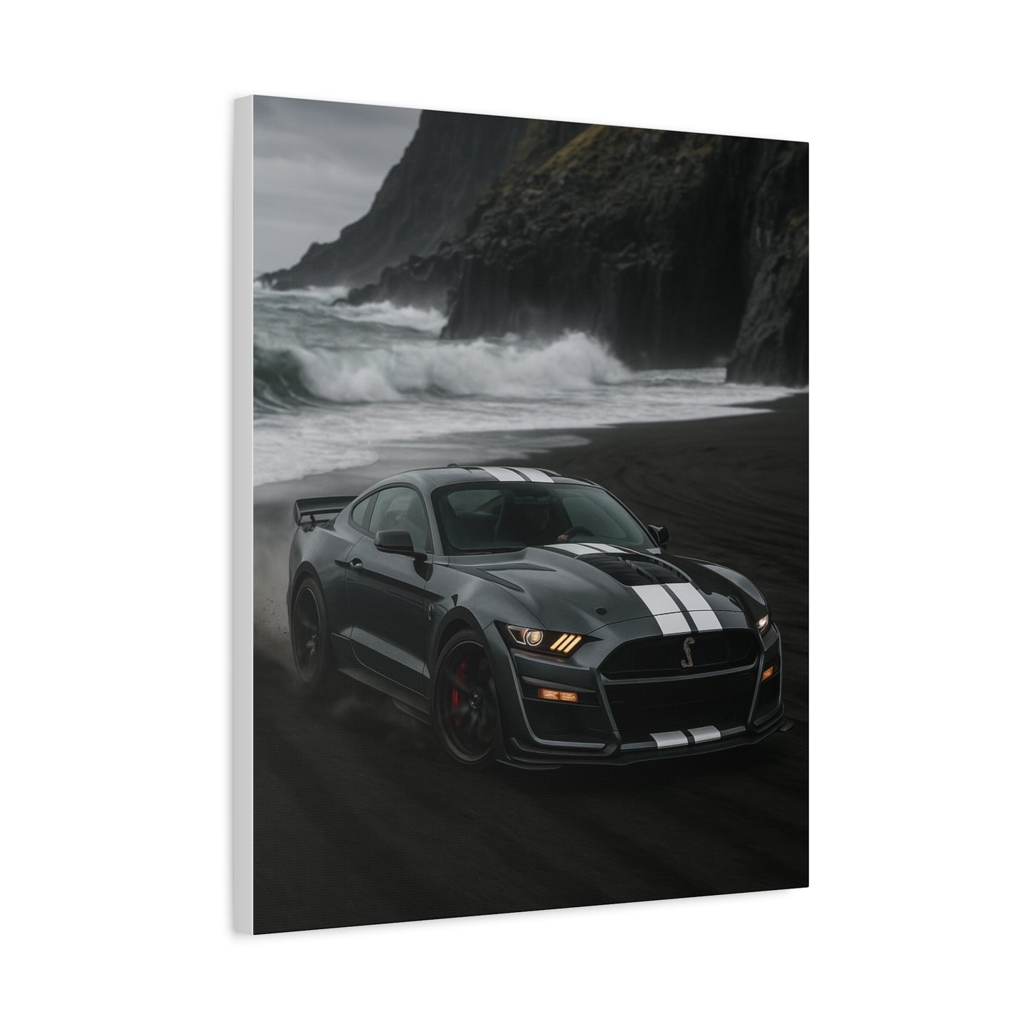 Canvas Print - Ford Shelby GT500 Volcanic Beach Scene