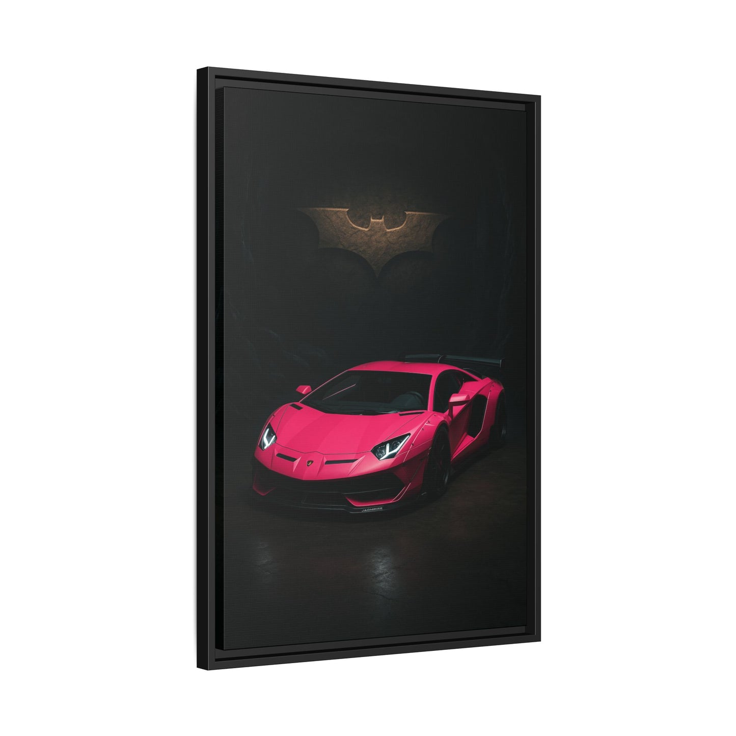 Pink Liberty Walk Wide Body Lamborghini Aventador Matte Canvas Framed