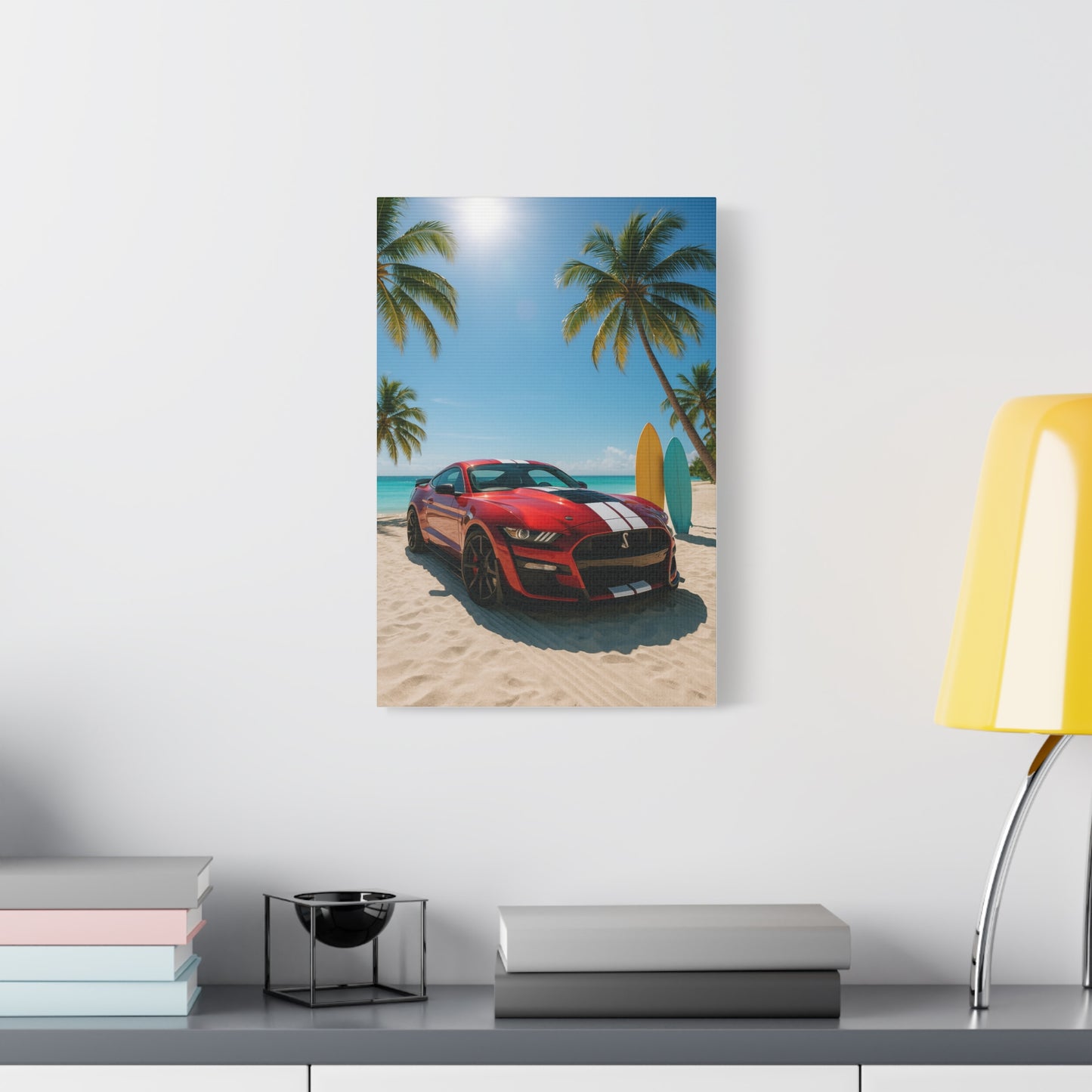 Canvas Print - Ford Shelby GT500 Beach Scene