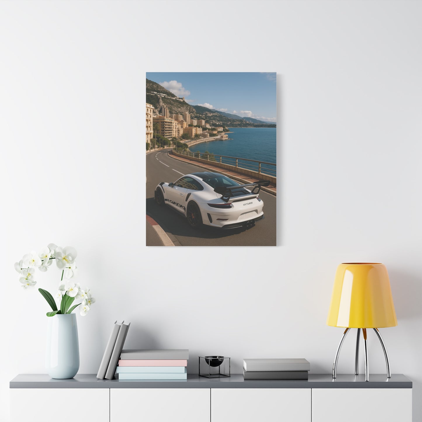 Canvas Print - Porsche GT3RS Monaco Waterfront