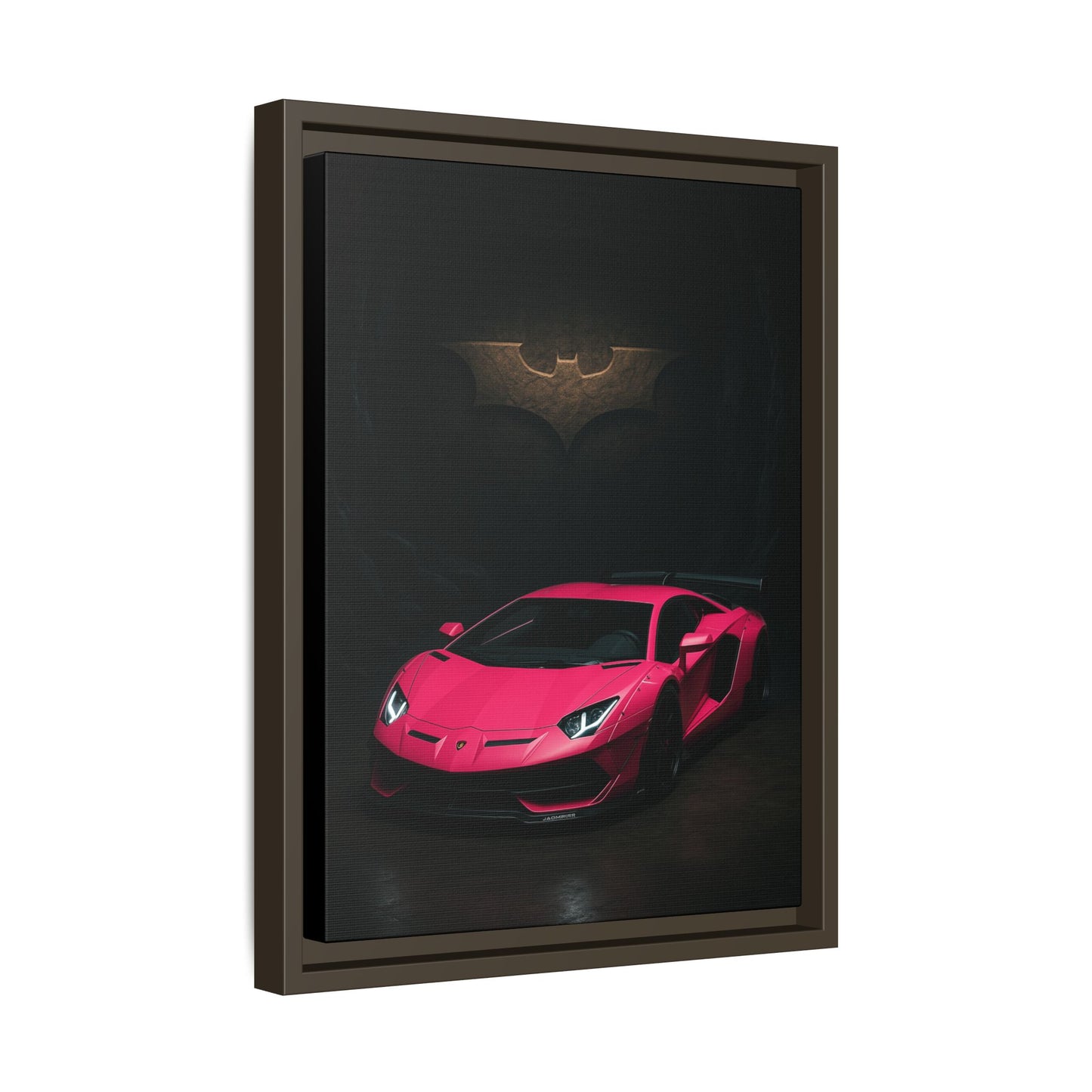 Pink Liberty Walk Wide Body Lamborghini Aventador Matte Canvas Framed