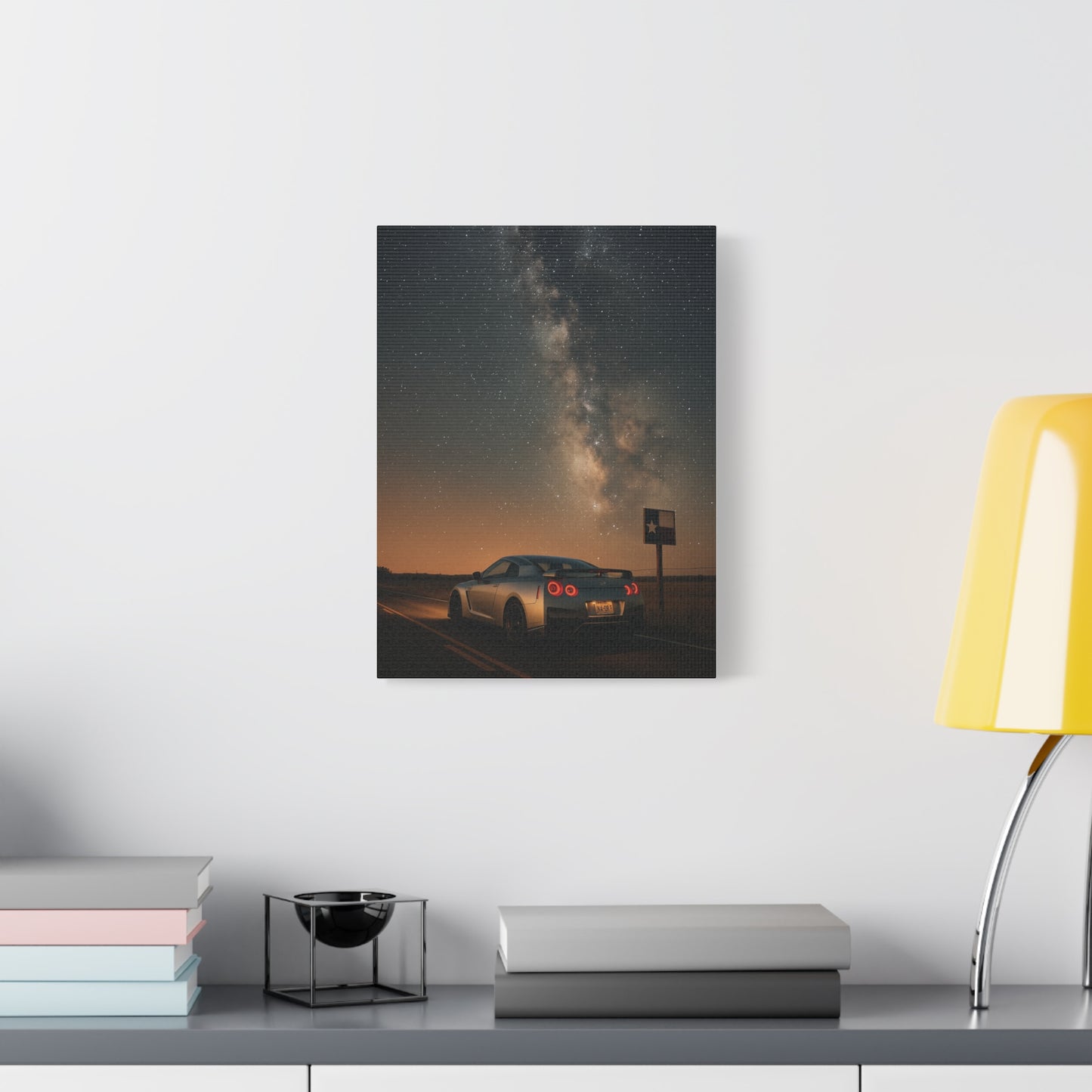 Canvas Print - Nissan GTR R35 Under Night Sky