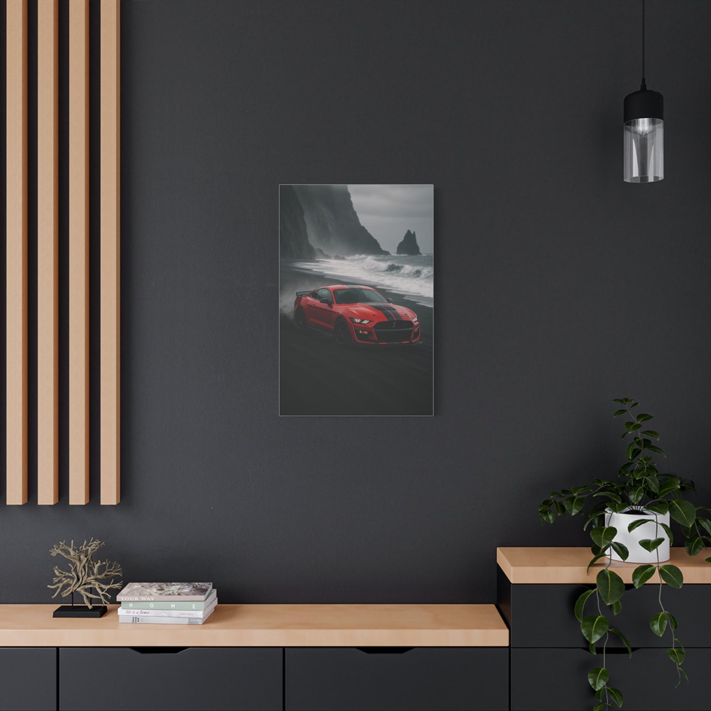 Canvas Print - Ford Shelby GT500 Volcanic Beach Scene