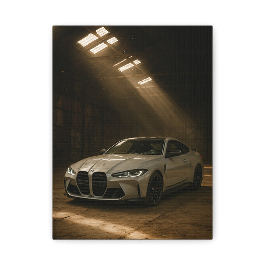 Canvas Print - BMW Stored Away in a Barn