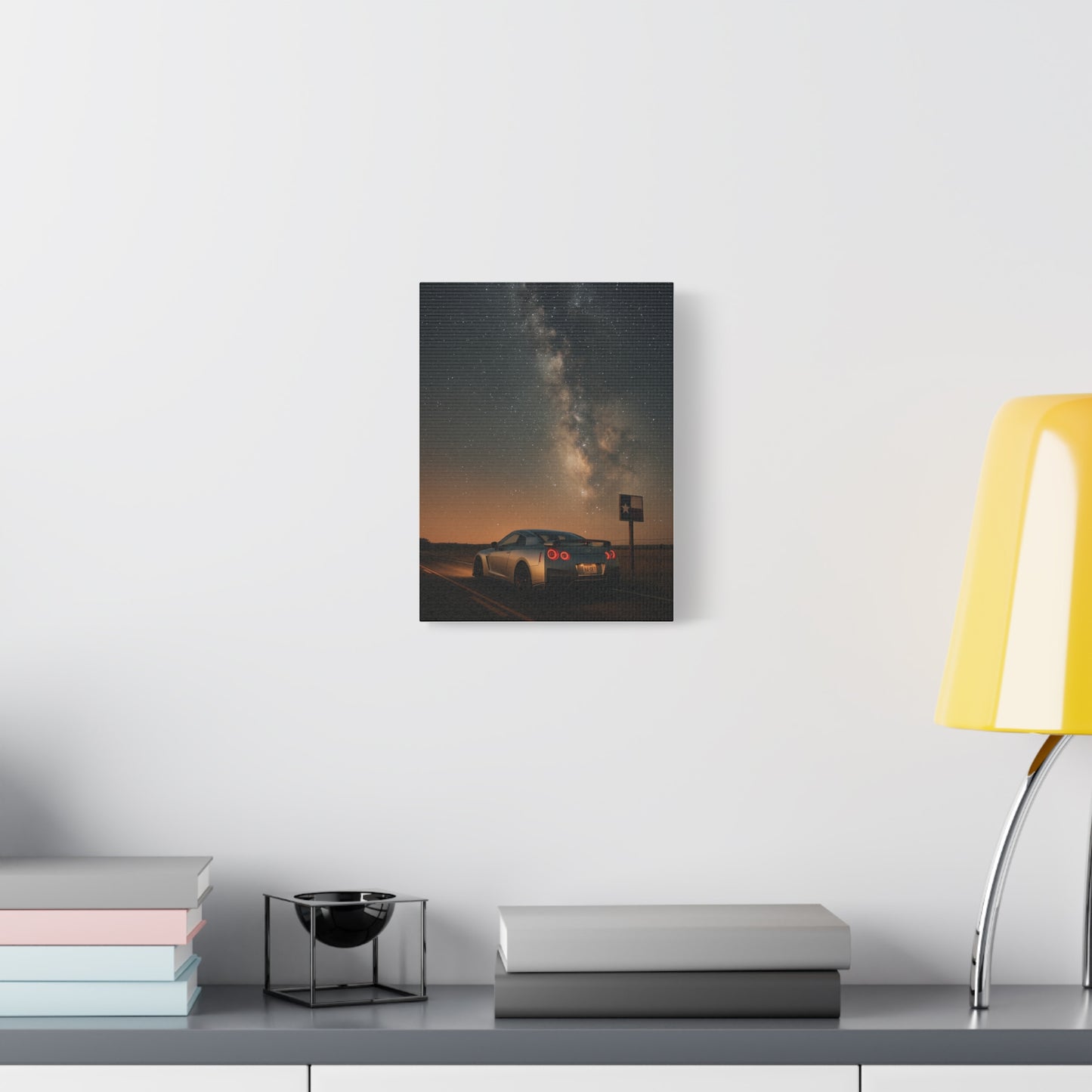 Canvas Print - Nissan GTR R35 Under Night Sky