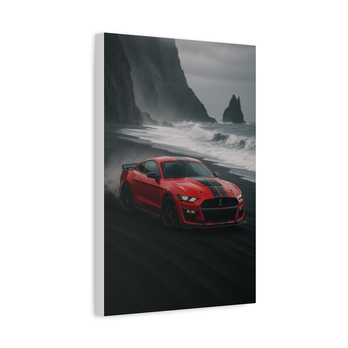 Canvas Print - Ford Shelby GT500 Volcanic Beach Scene