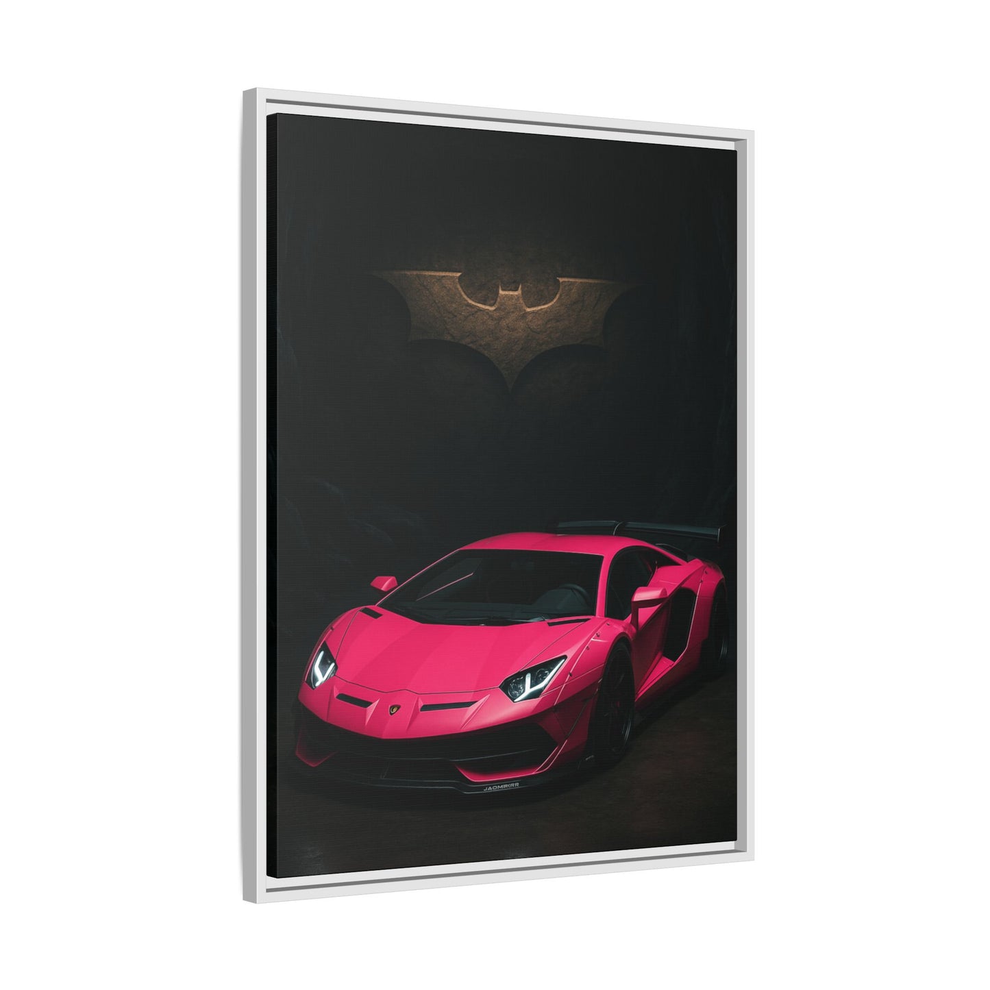 Pink Liberty Walk Wide Body Lamborghini Aventador Matte Canvas Framed