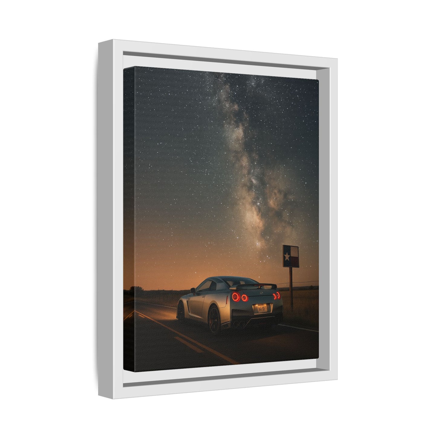 Canvas Print - Nissan GTR R35 Under Night Sky