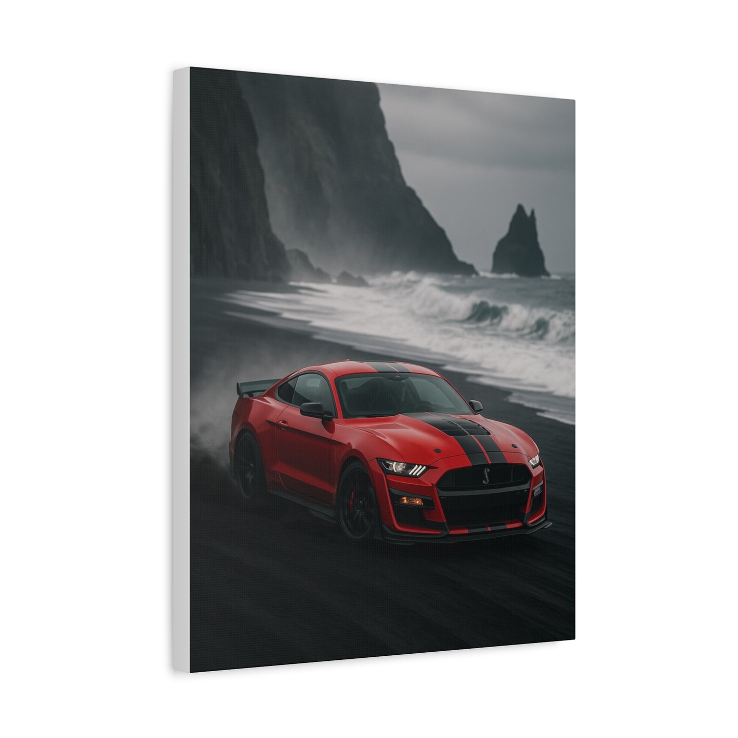 Canvas Print - Ford Shelby GT500 Volcanic Beach Scene
