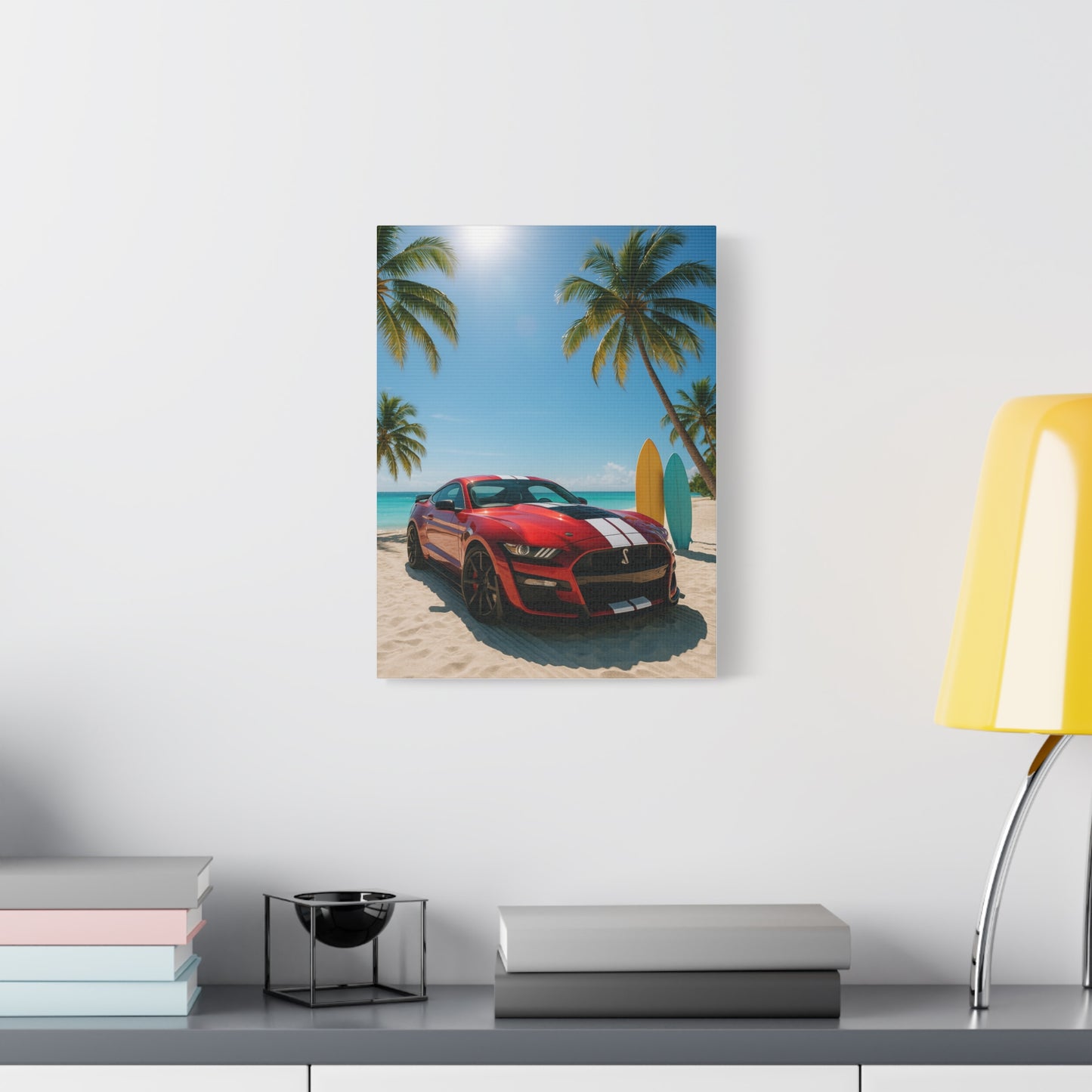 Canvas Print - Ford Shelby GT500 Beach Scene
