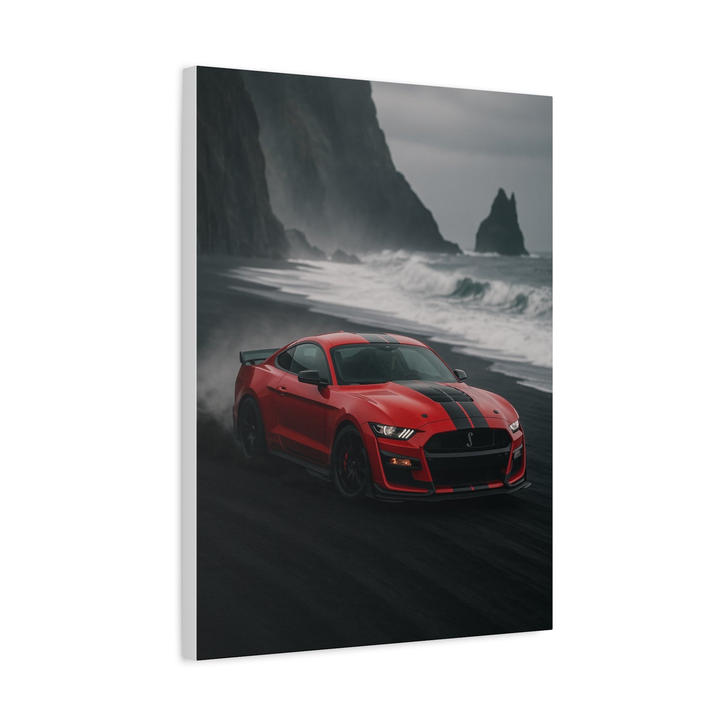 Canvas Print - Ford Shelby GT500 Volcanic Beach Scene