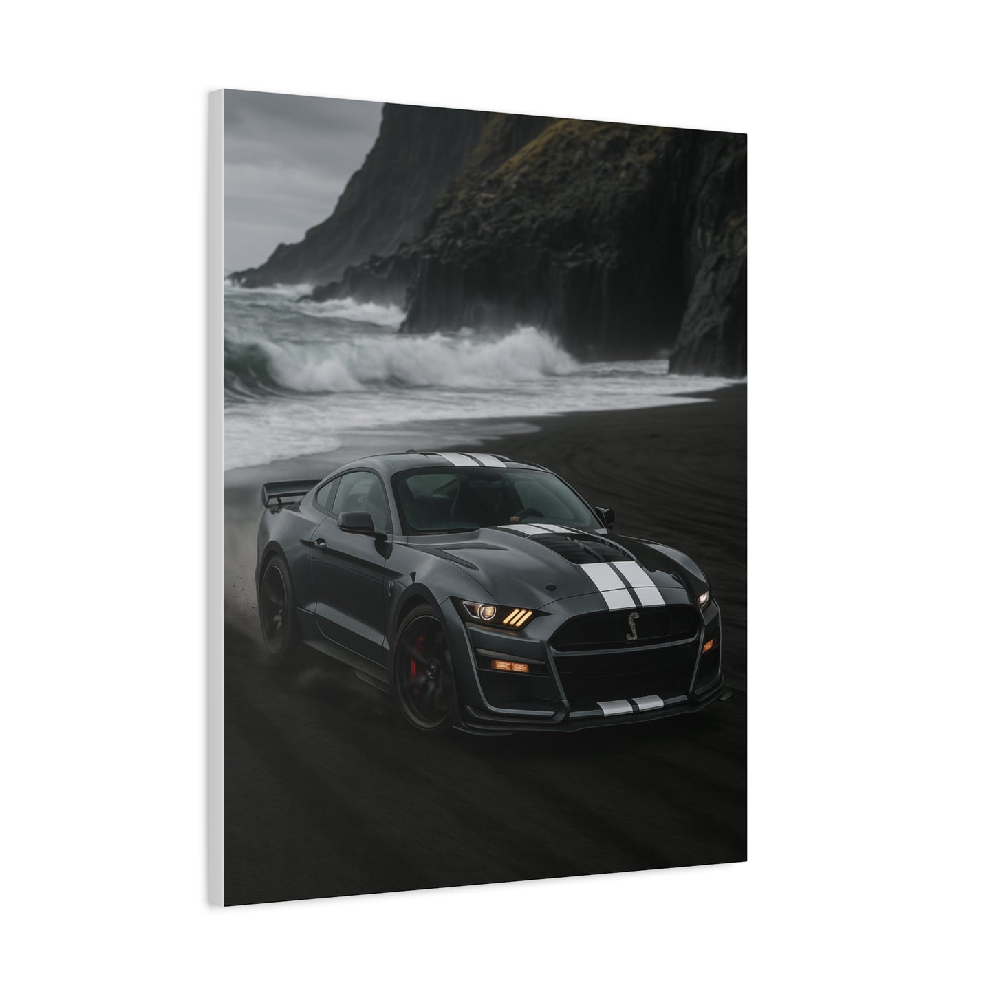 Canvas Print - Ford Shelby GT500 Volcanic Beach Scene
