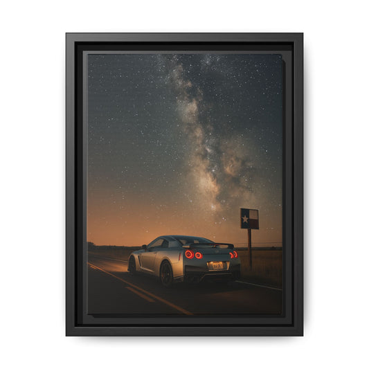 Canvas Print - Nissan GTR R35 Under Night Sky