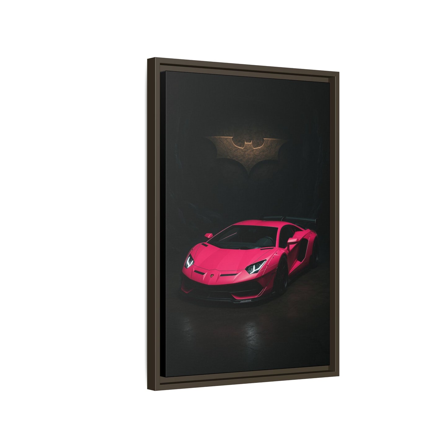 Pink Liberty Walk Wide Body Lamborghini Aventador Matte Canvas Framed