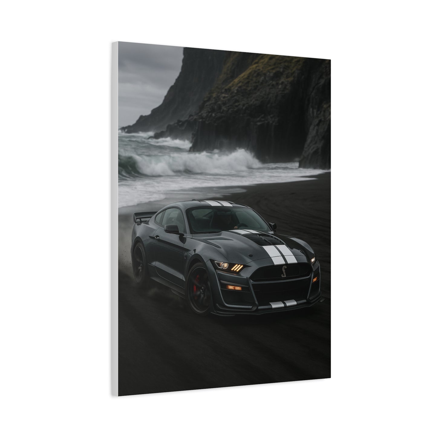 Canvas Print - Ford Shelby GT500 Volcanic Beach Scene