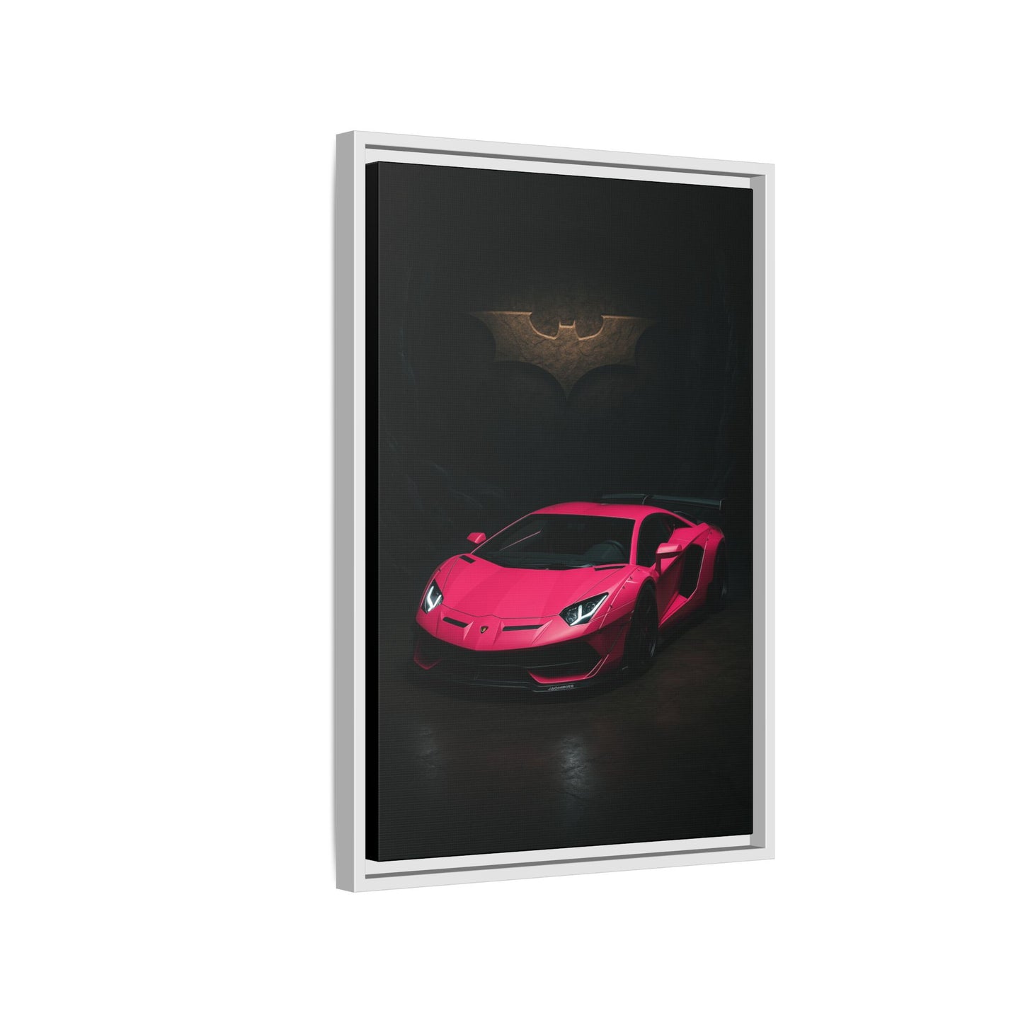 Pink Liberty Walk Wide Body Lamborghini Aventador Matte Canvas Framed