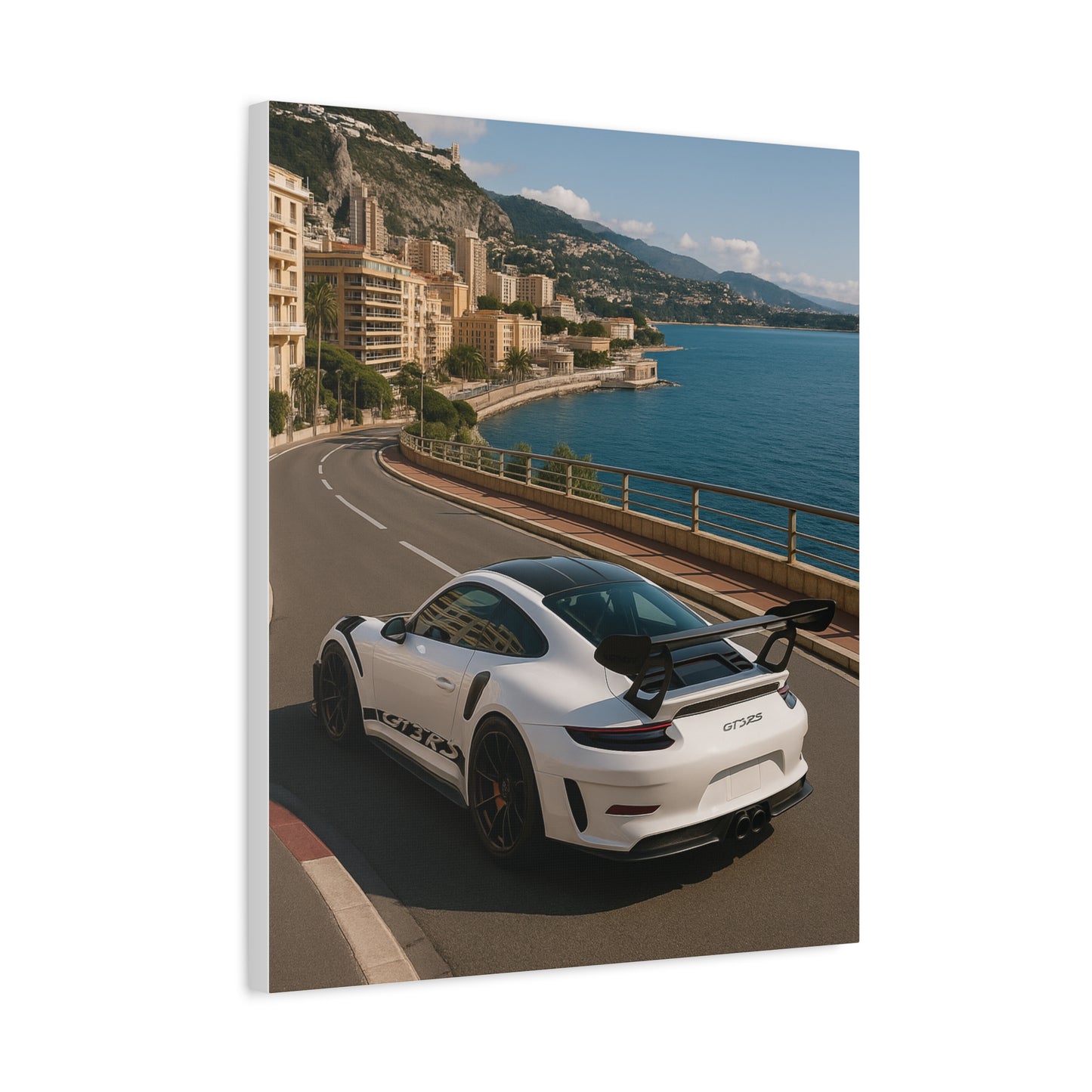 Canvas Print - Porsche GT3RS Monaco Waterfront