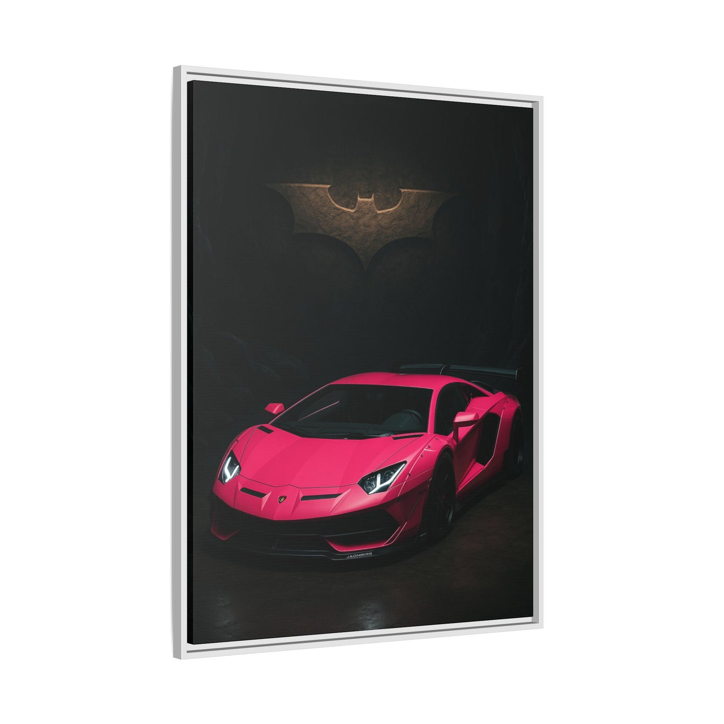 Pink Liberty Walk Wide Body Lamborghini Aventador Matte Canvas Framed