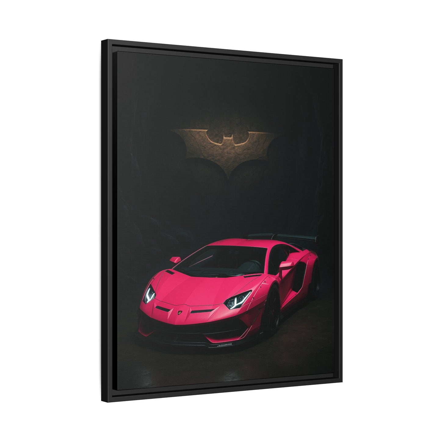 Pink Liberty Walk Wide Body Lamborghini Aventador Matte Canvas Framed