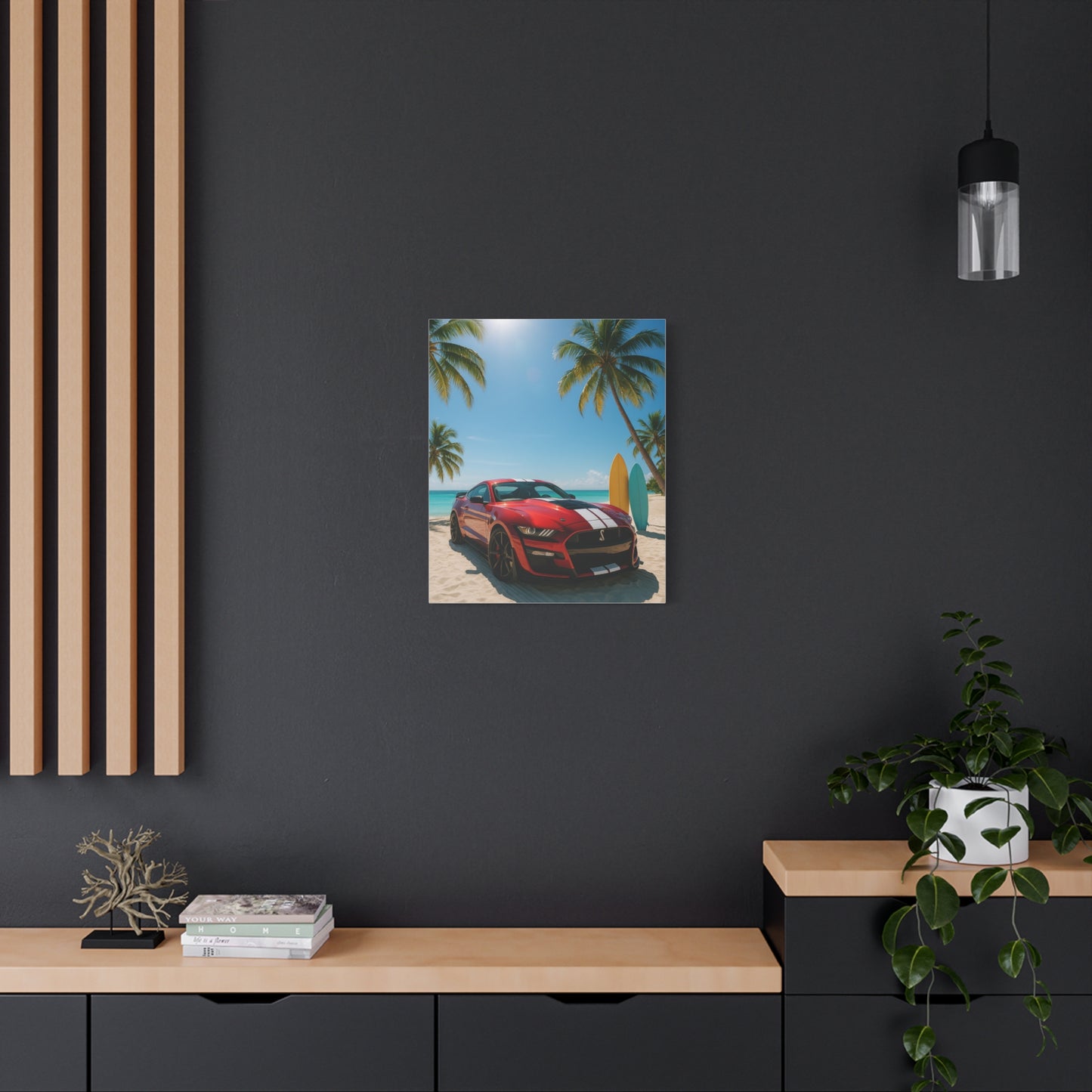 Canvas Print - Ford Shelby GT500 Beach Scene