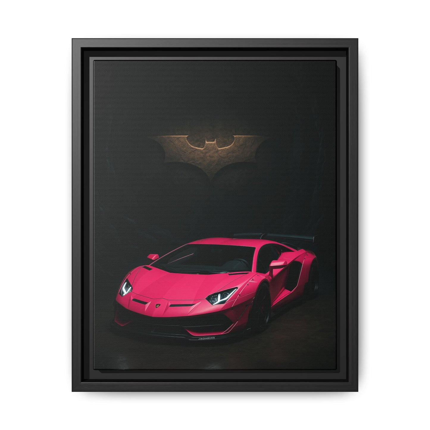 Pink Liberty Walk Wide Body Lamborghini Aventador Matte Canvas Framed
