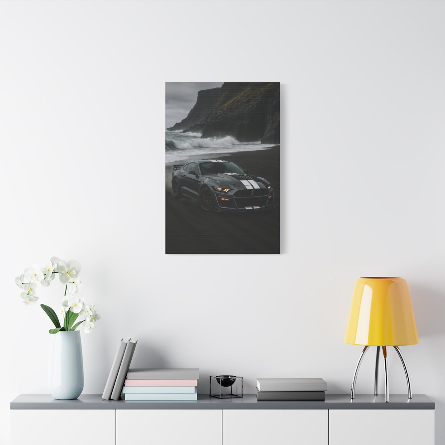 Canvas Print - Ford Shelby GT500 Volcanic Beach Scene