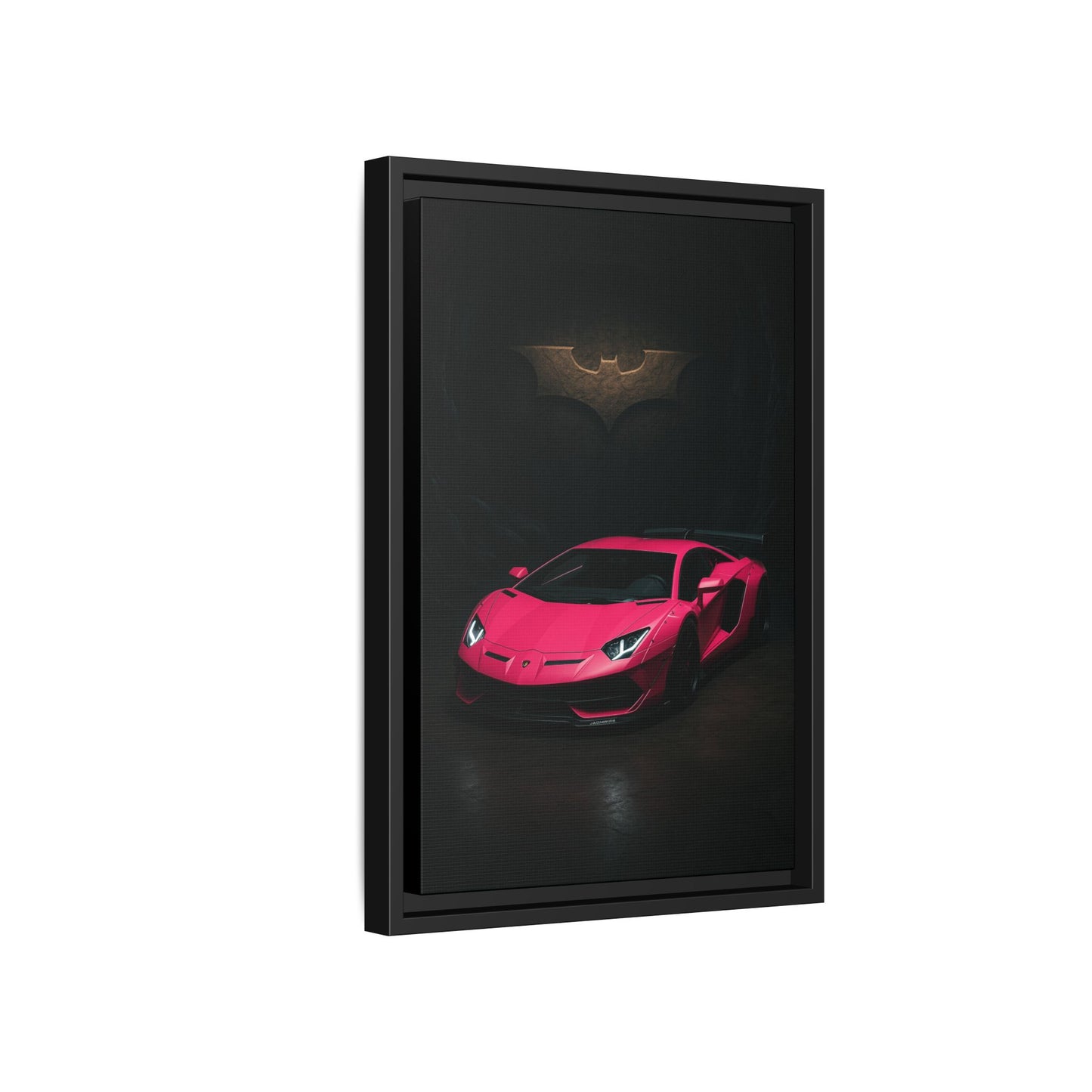 Pink Liberty Walk Wide Body Lamborghini Aventador Matte Canvas Framed