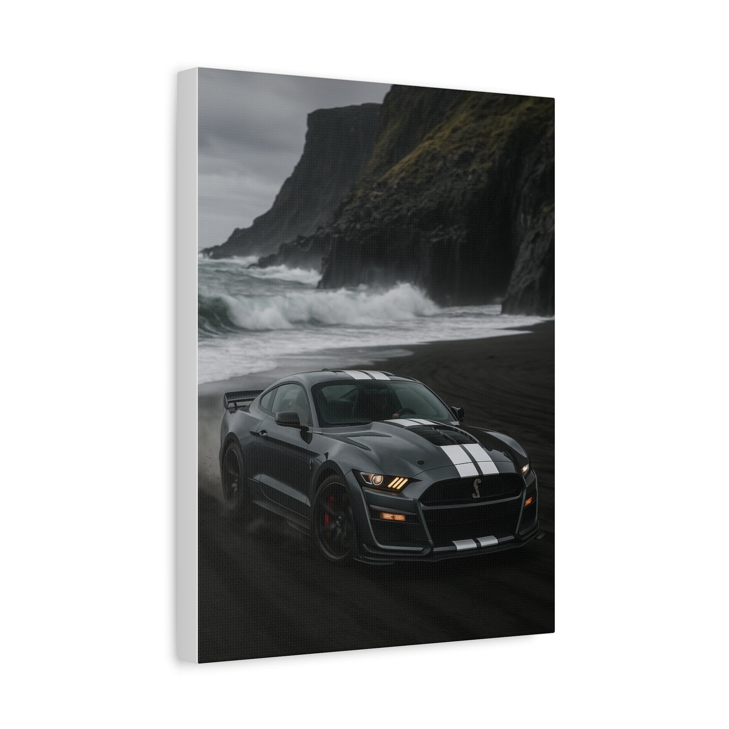 Canvas Print - Ford Shelby GT500 Volcanic Beach Scene