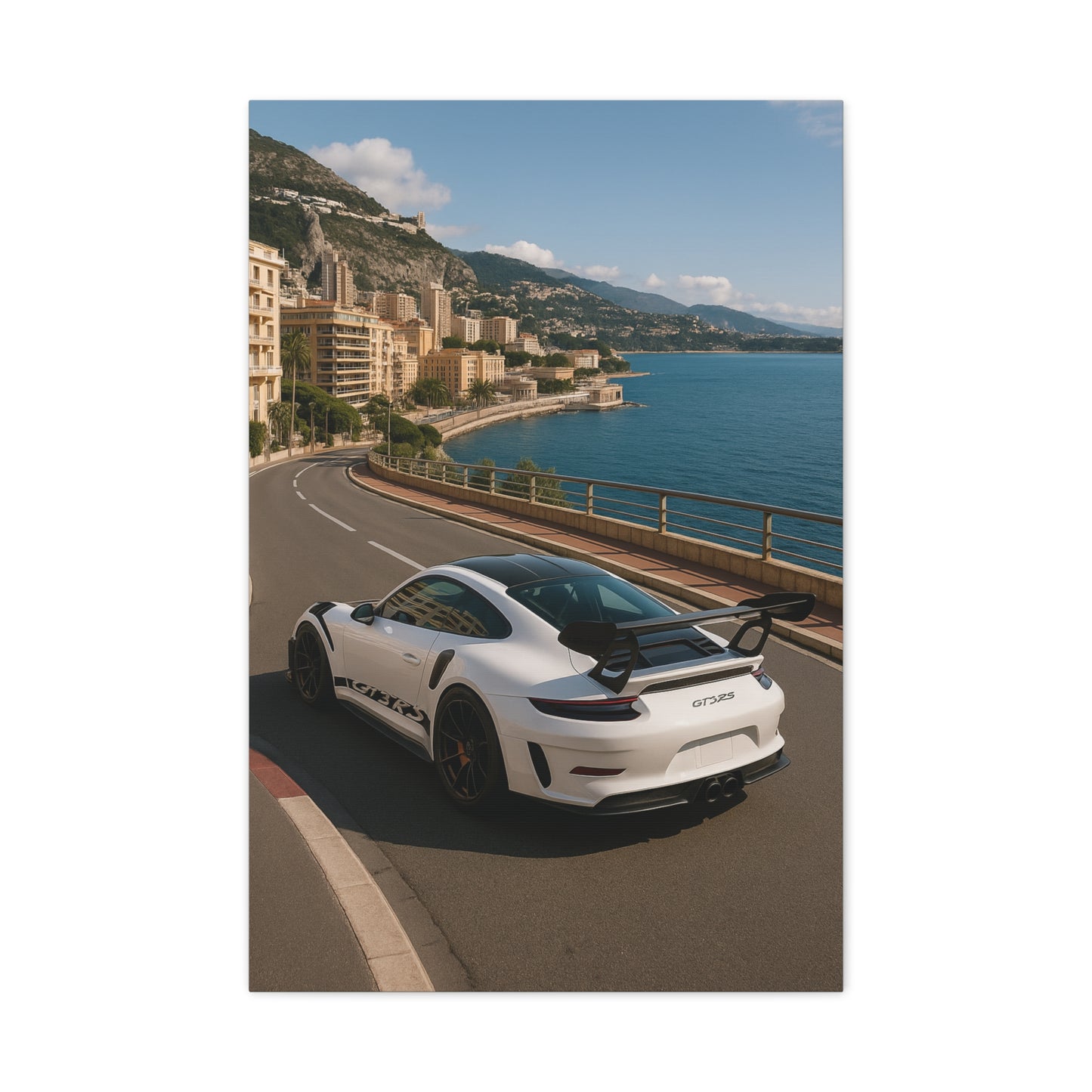 Canvas Print - Porsche GT3RS Monaco Waterfront