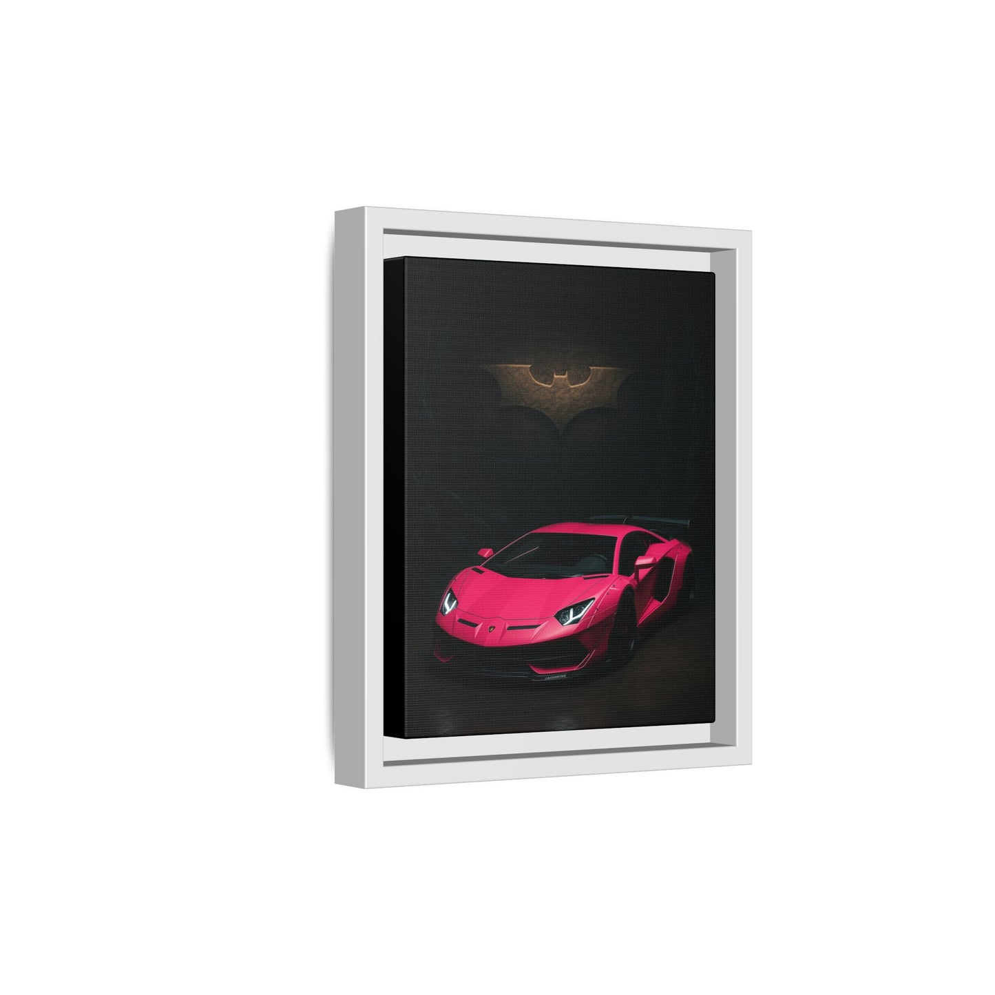 Pink Liberty Walk Wide Body Lamborghini Aventador Matte Canvas Framed