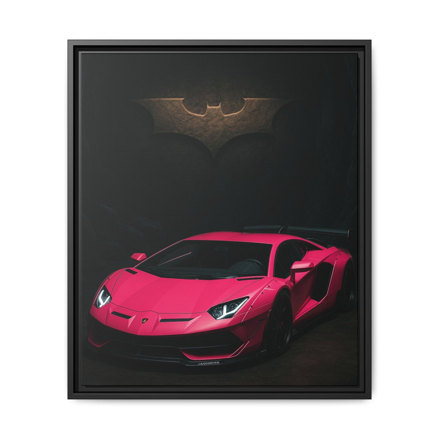 Pink Liberty Walk Wide Body Lamborghini Aventador Matte Canvas Framed