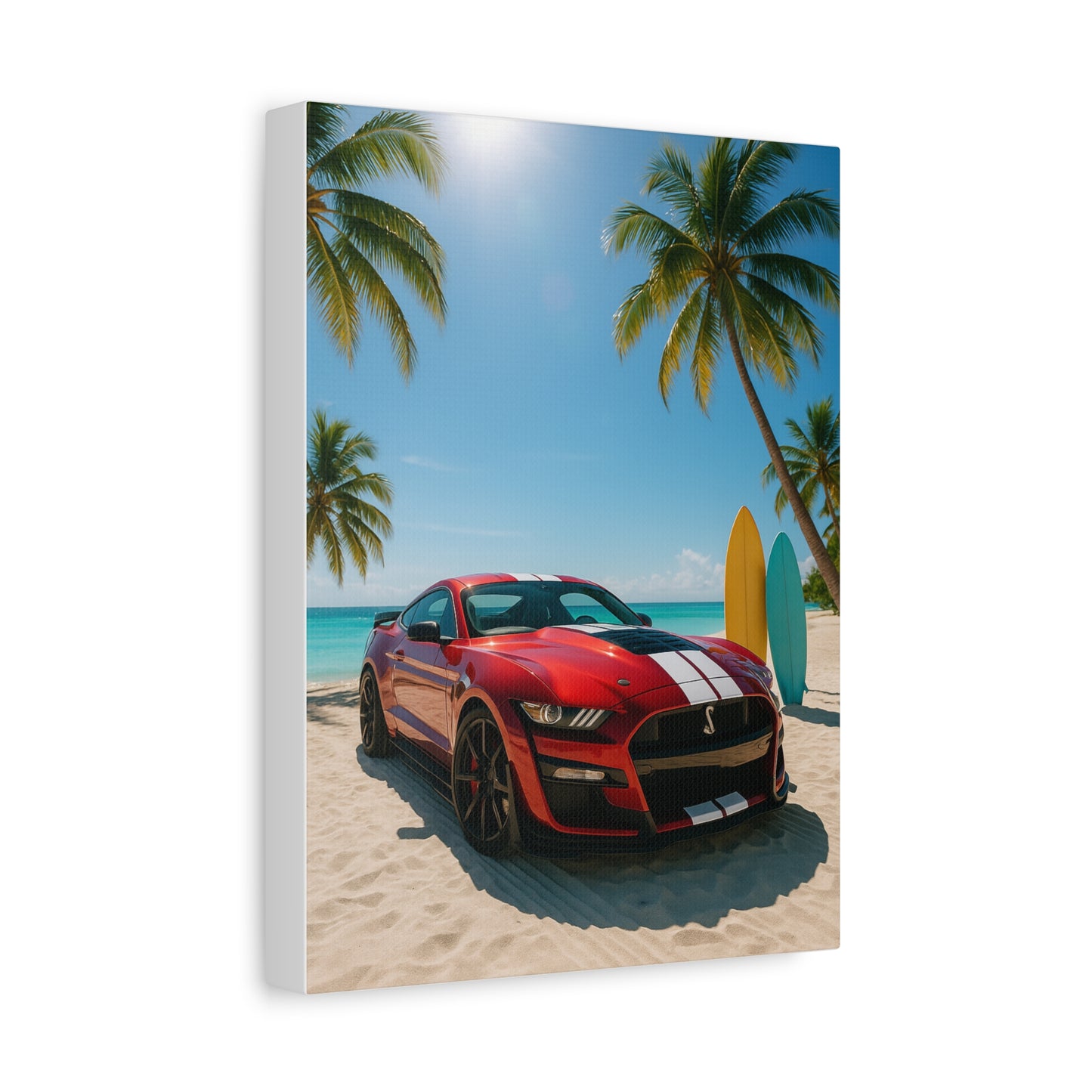 Canvas Print - Ford Shelby GT500 Beach Scene